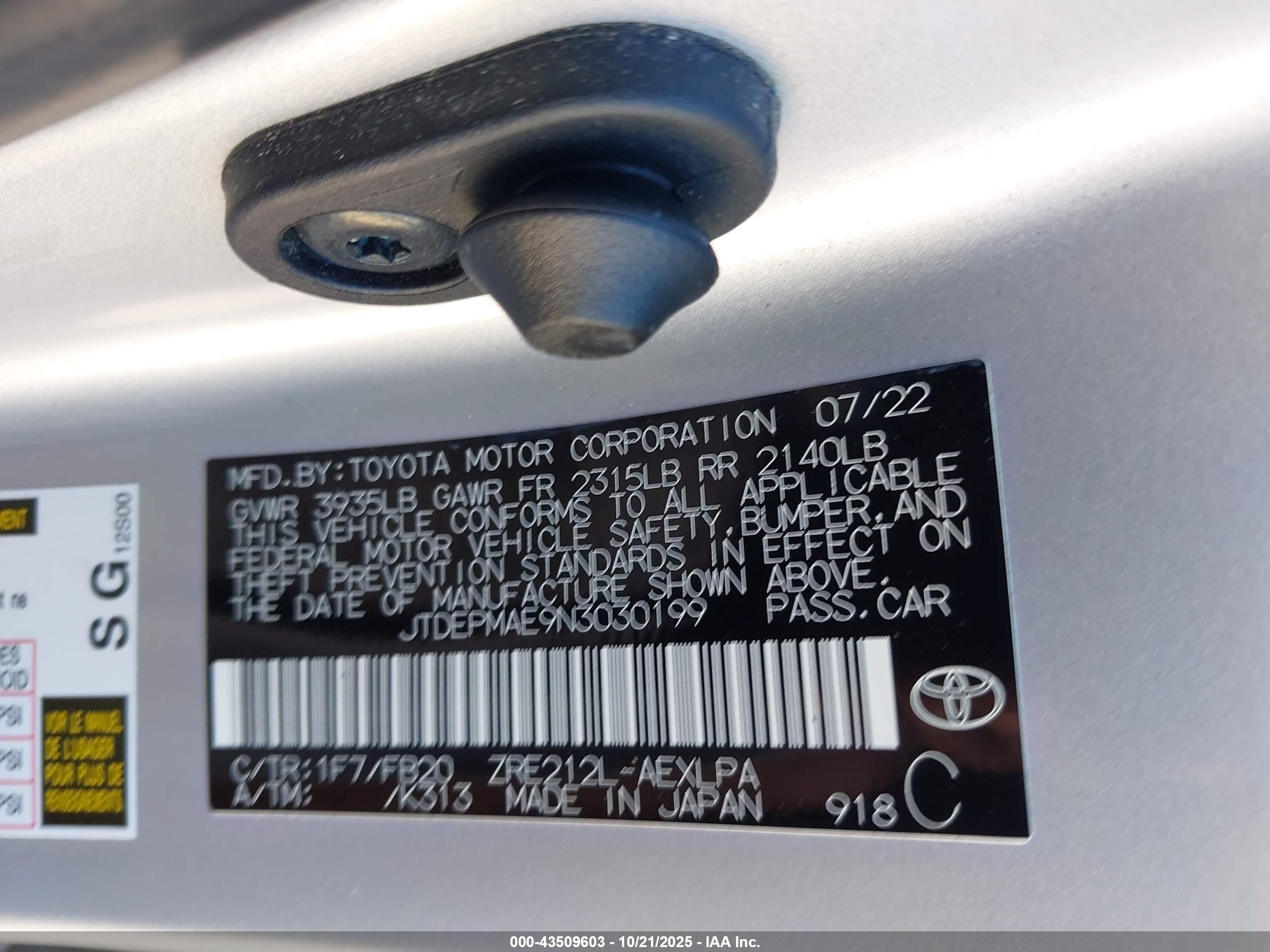 TOYOTA COROLLA image 9
