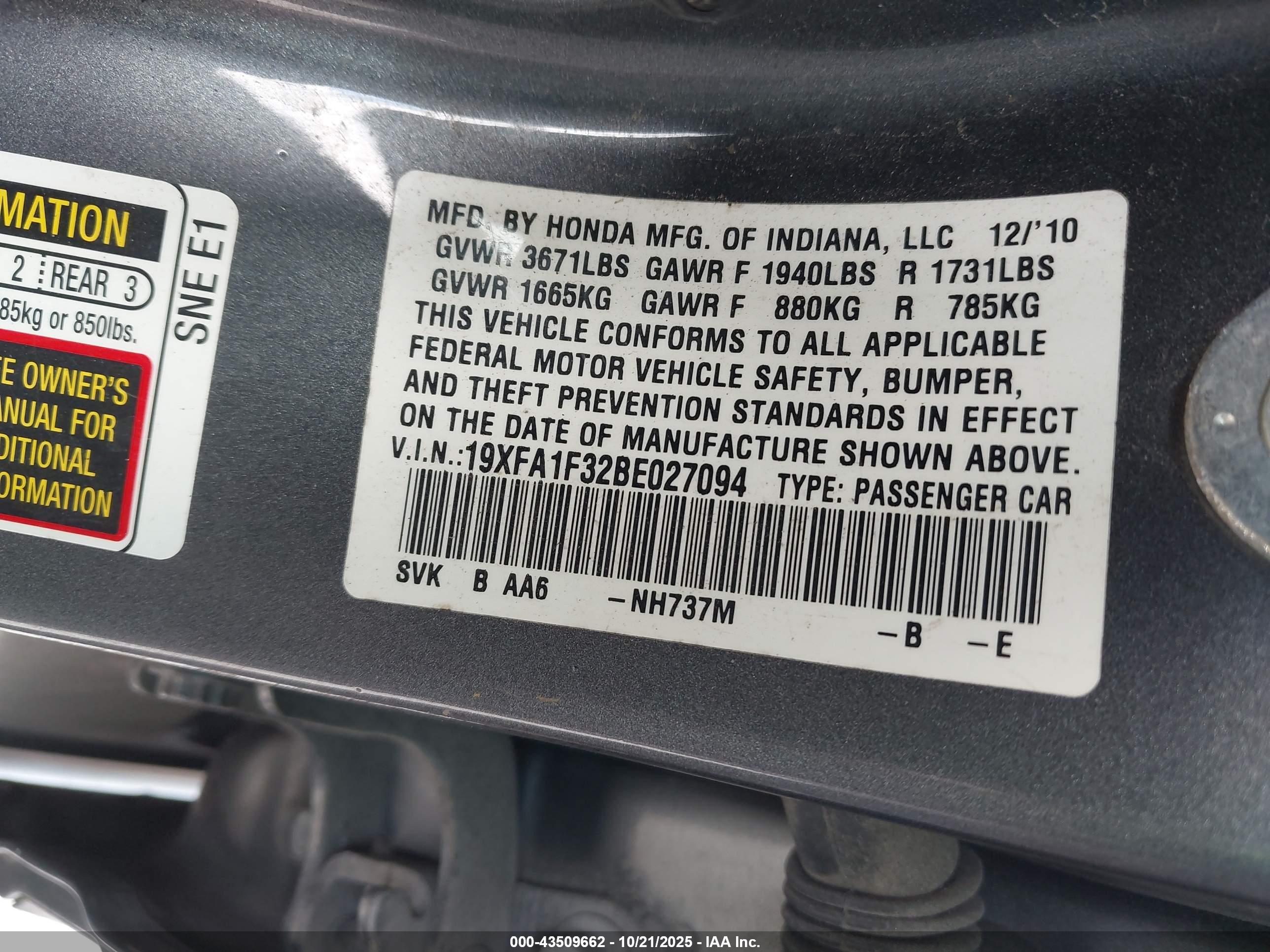 HONDA CIVIC image 9