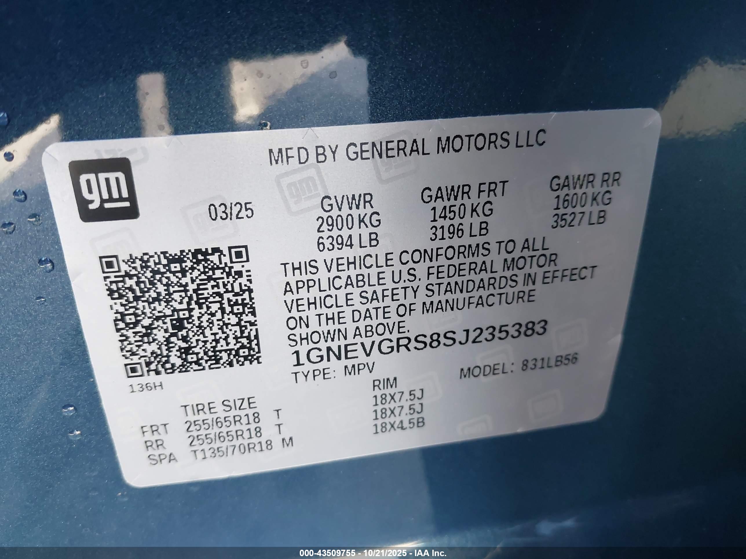CHEVROLET TRAVERSE image 9