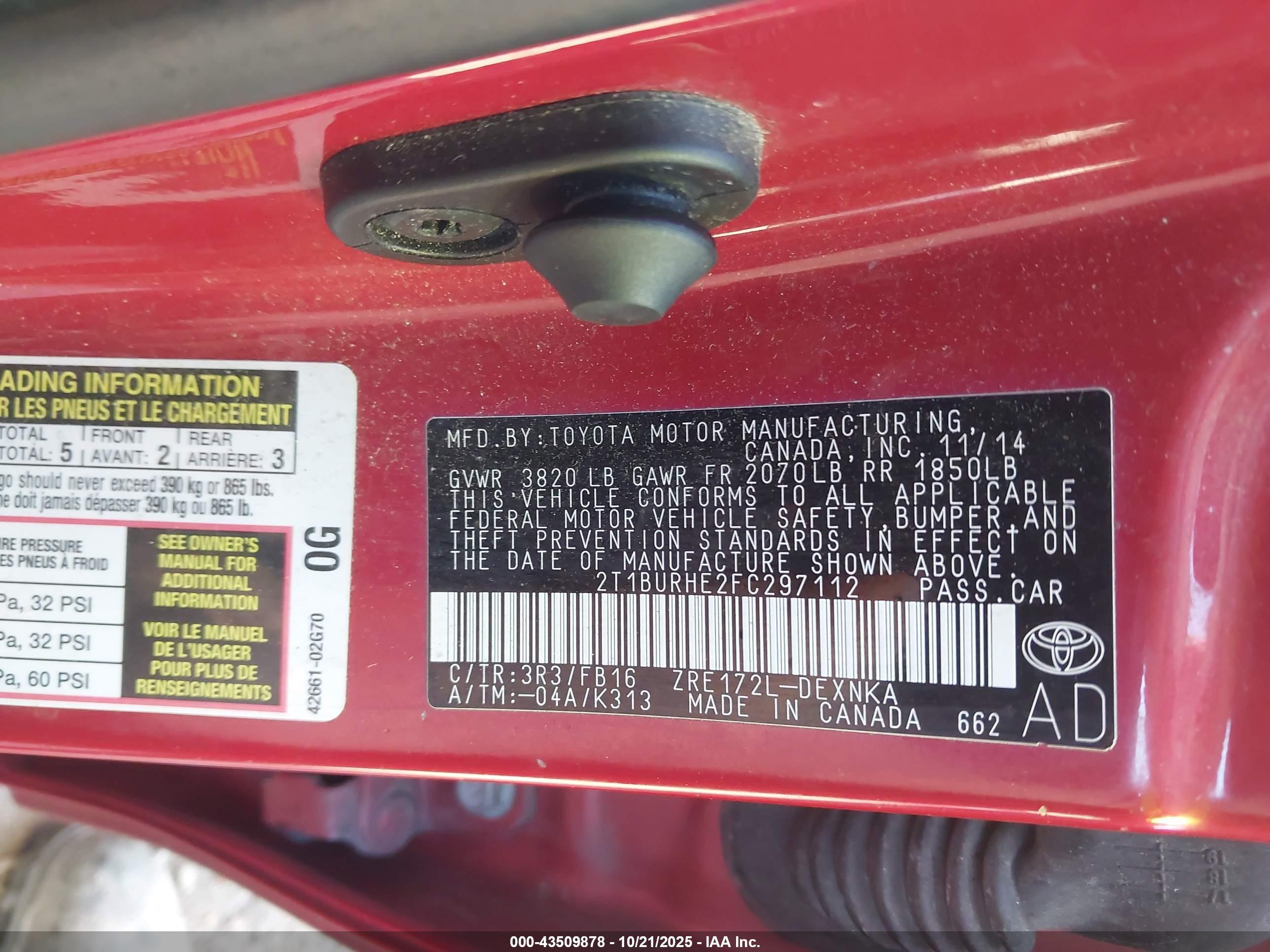 TOYOTA COROLLA image 9