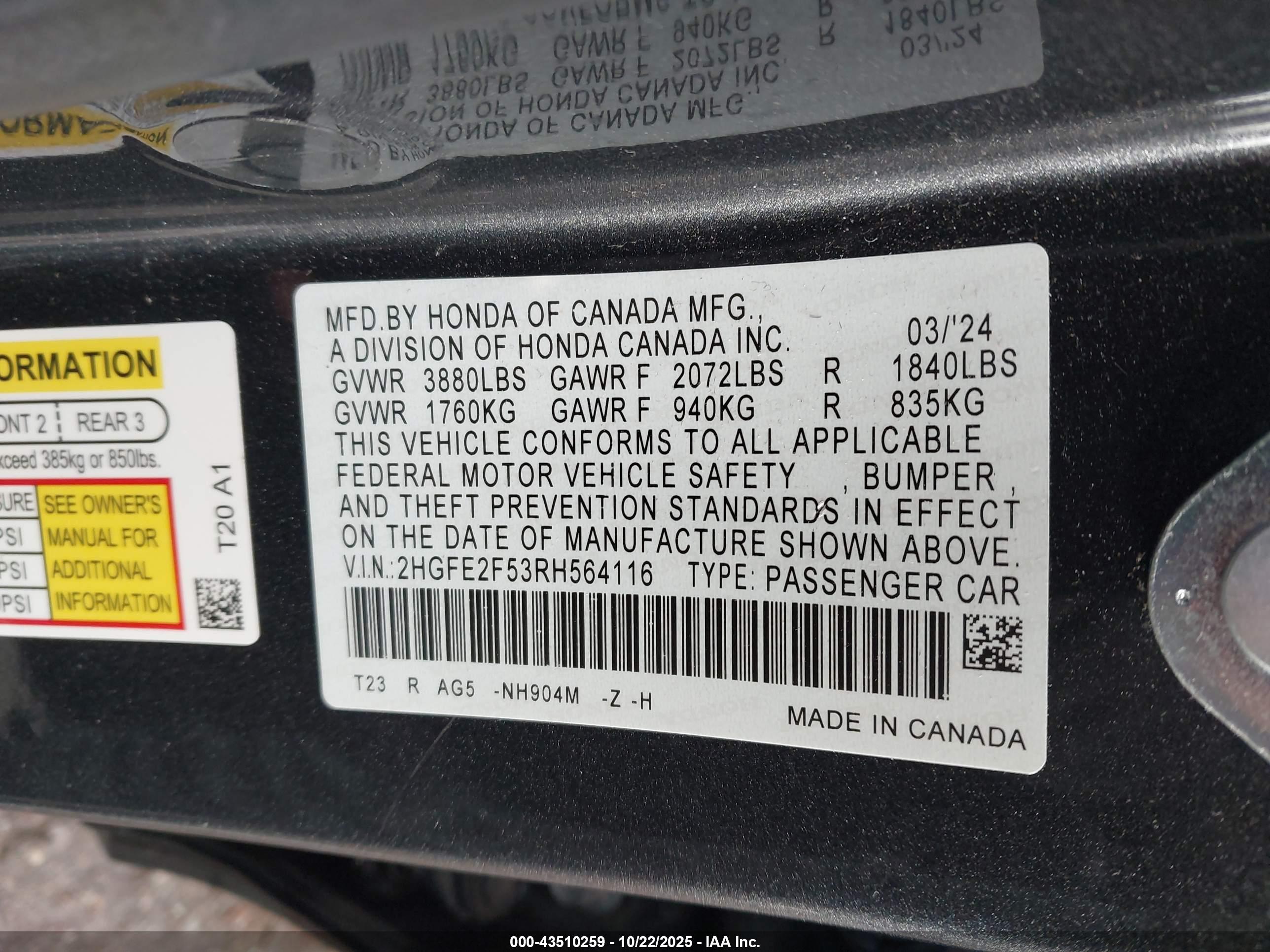 HONDA CIVIC image 9
