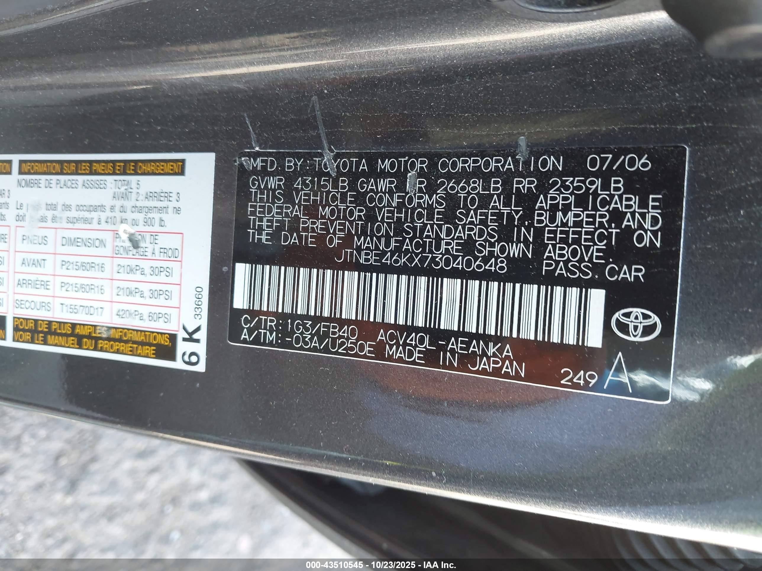TOYOTA CAMRY image 9