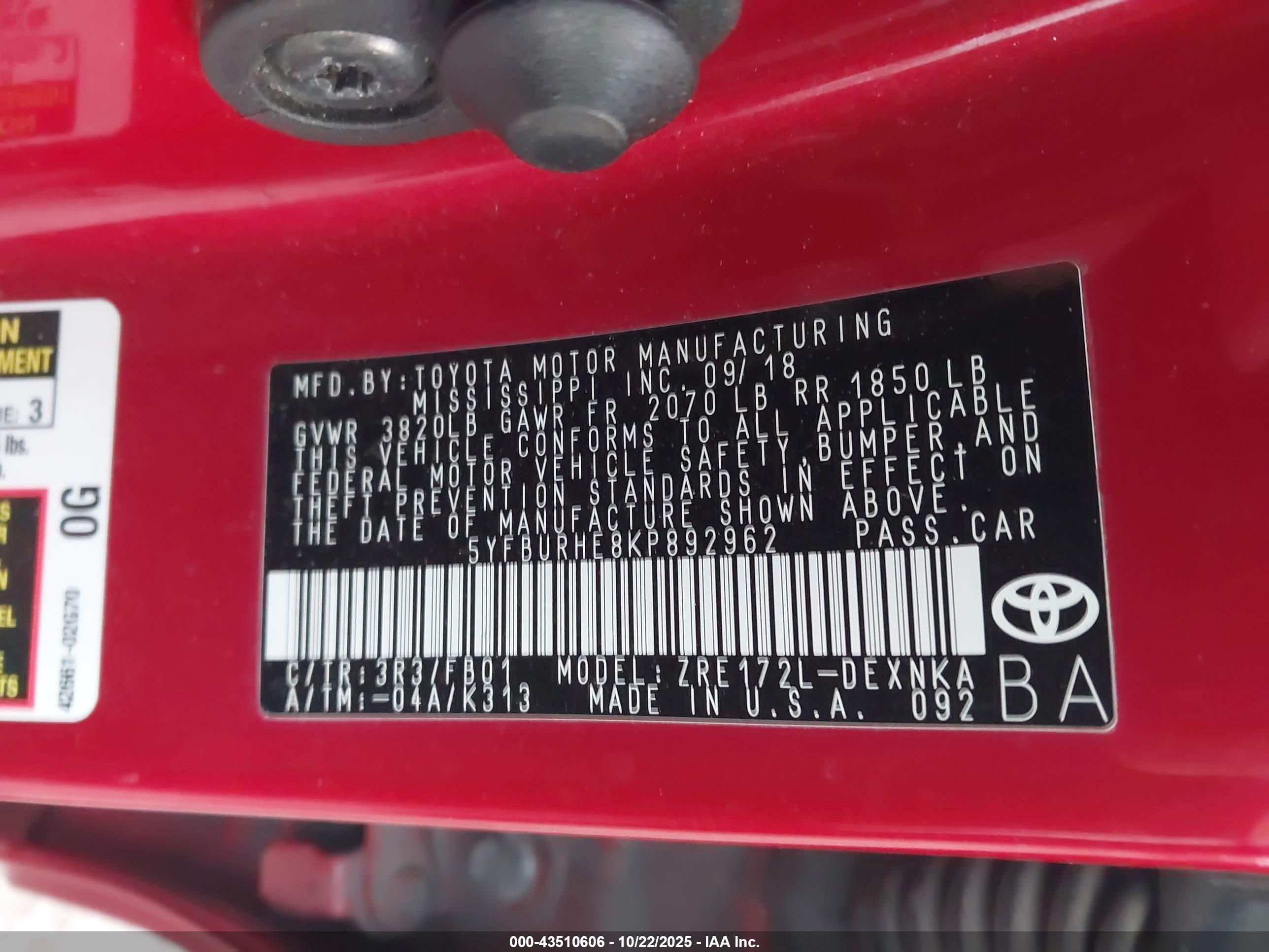 TOYOTA COROLLA image 9