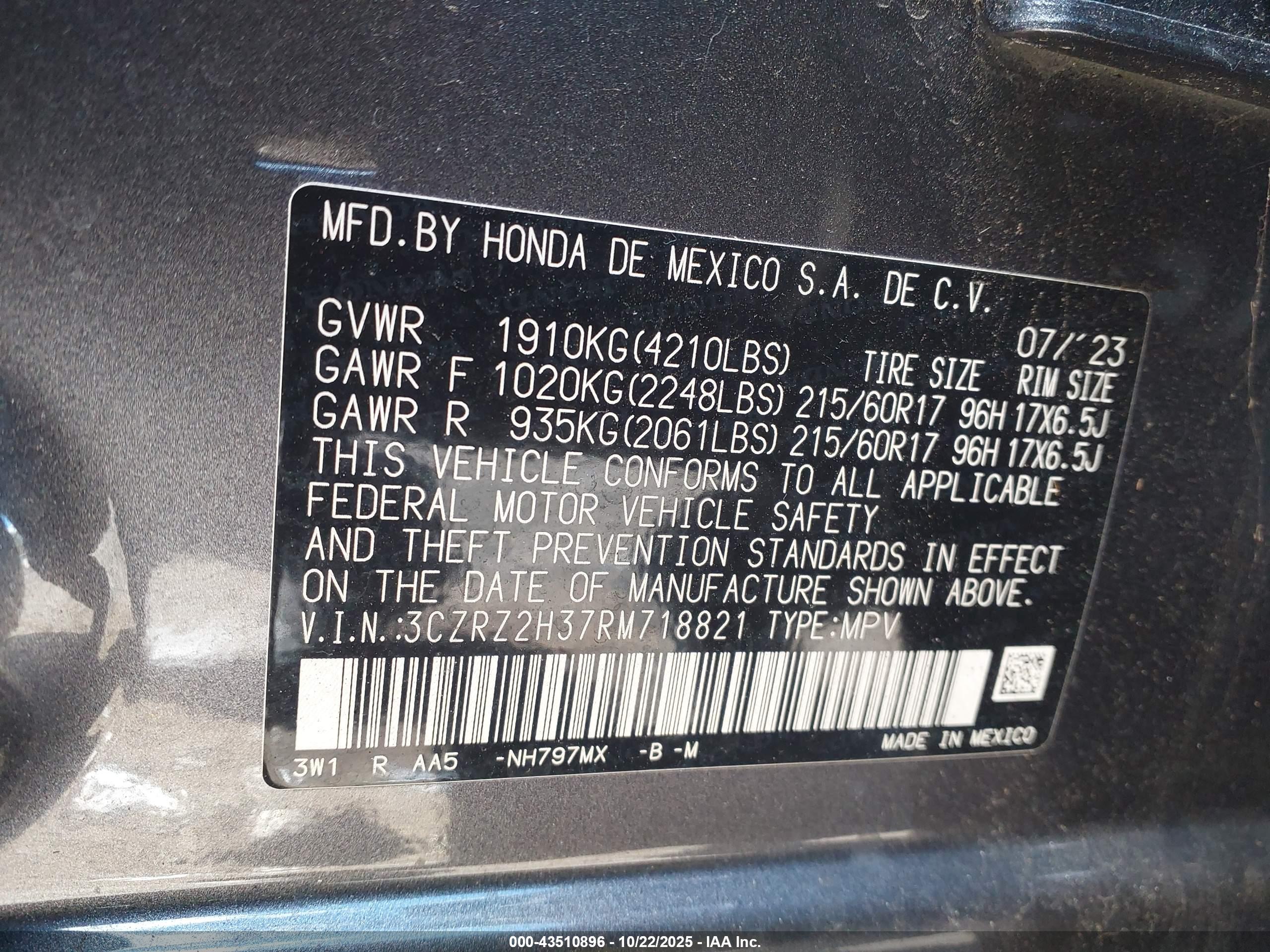 HONDA HR-V image 9