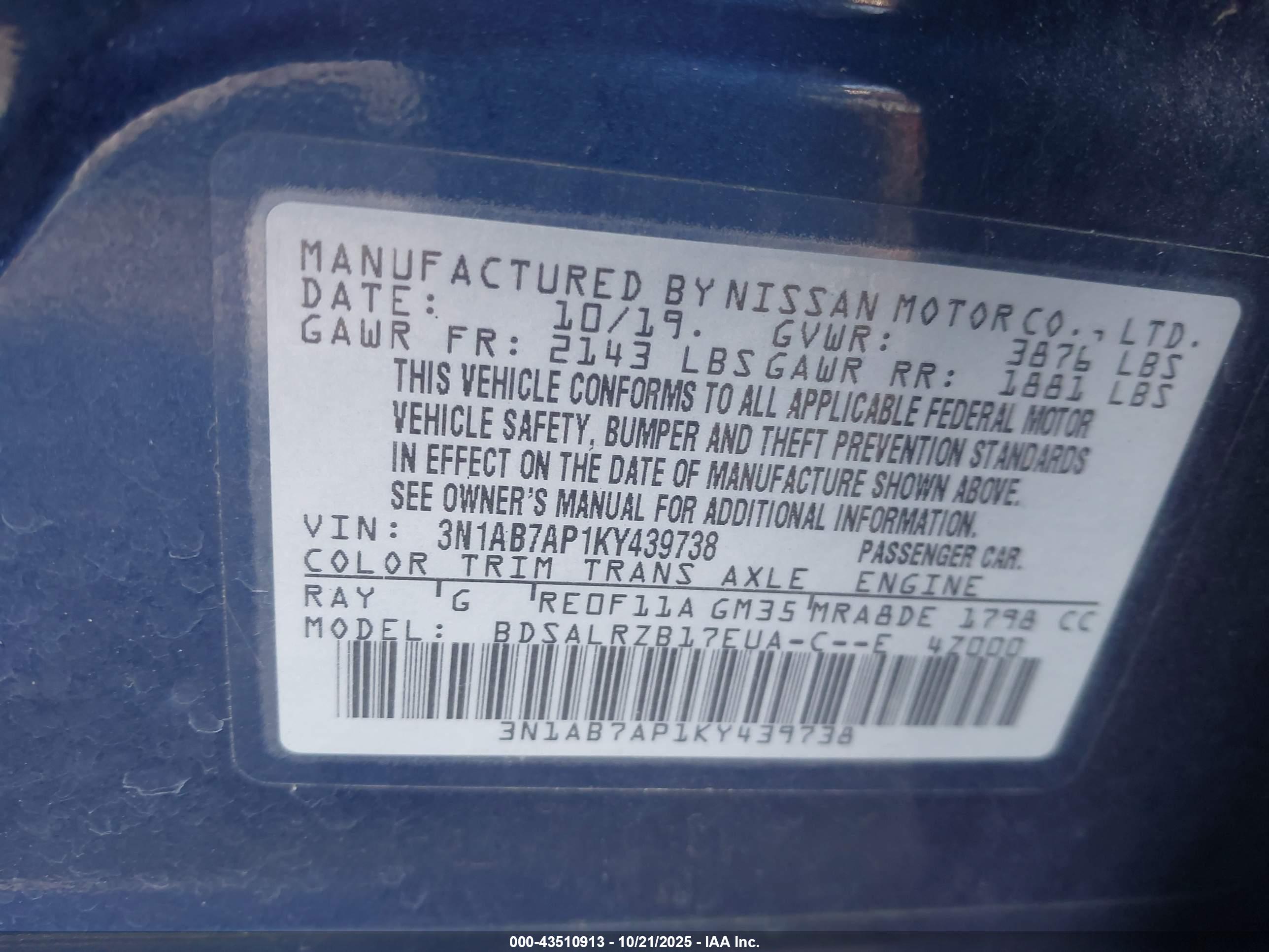 NISSAN SENTRA image 9