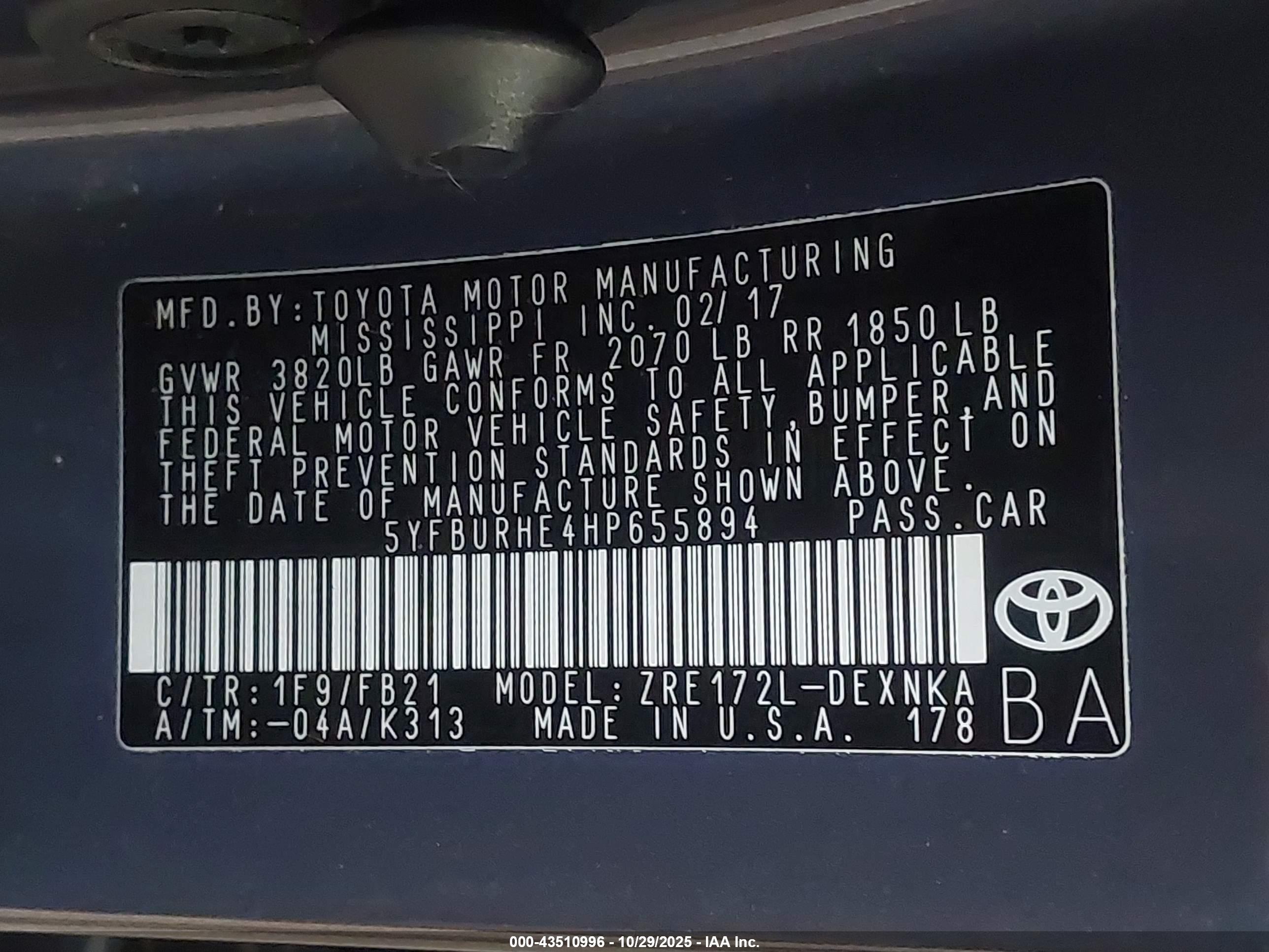 TOYOTA COROLLA image 9