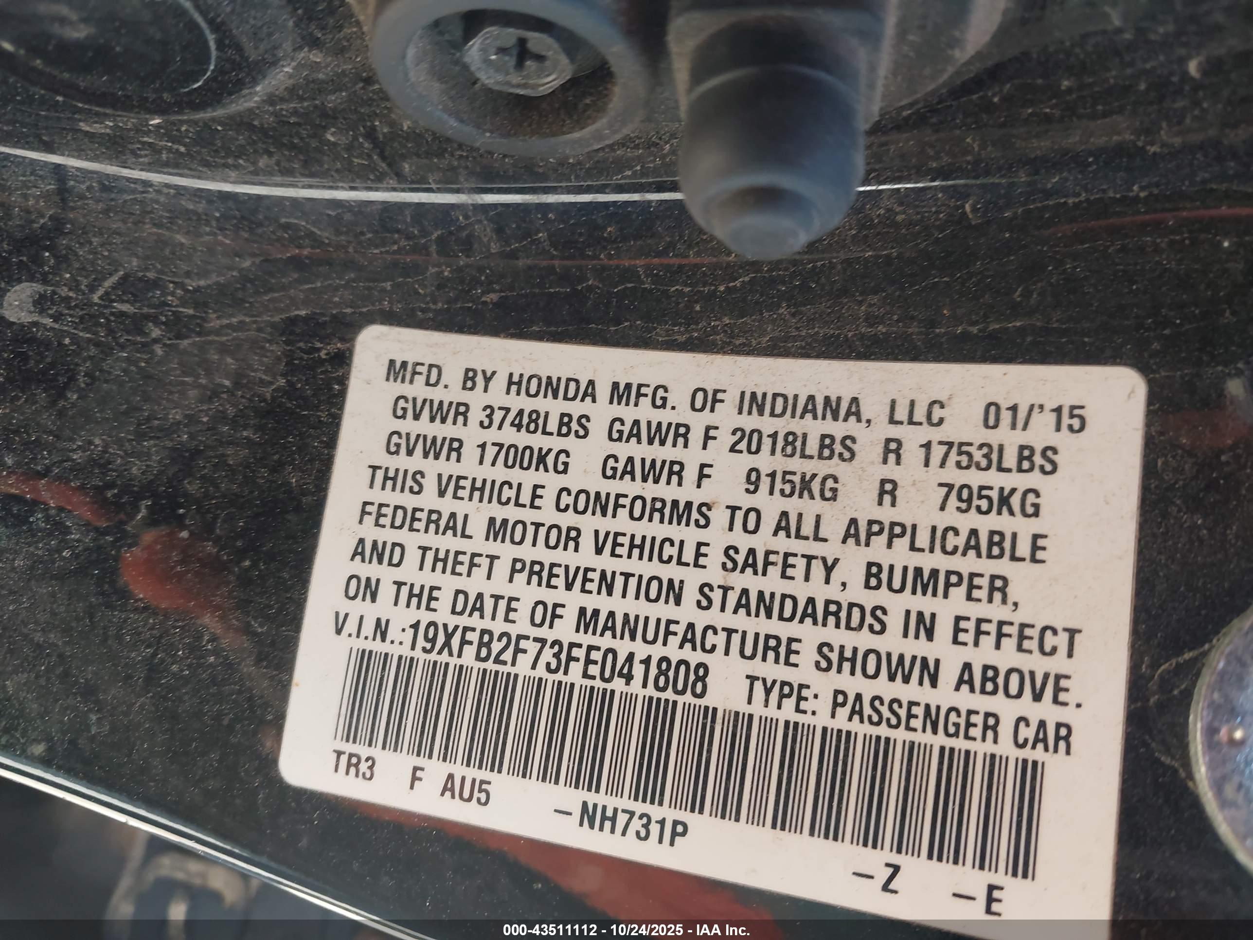 HONDA CIVIC image 9
