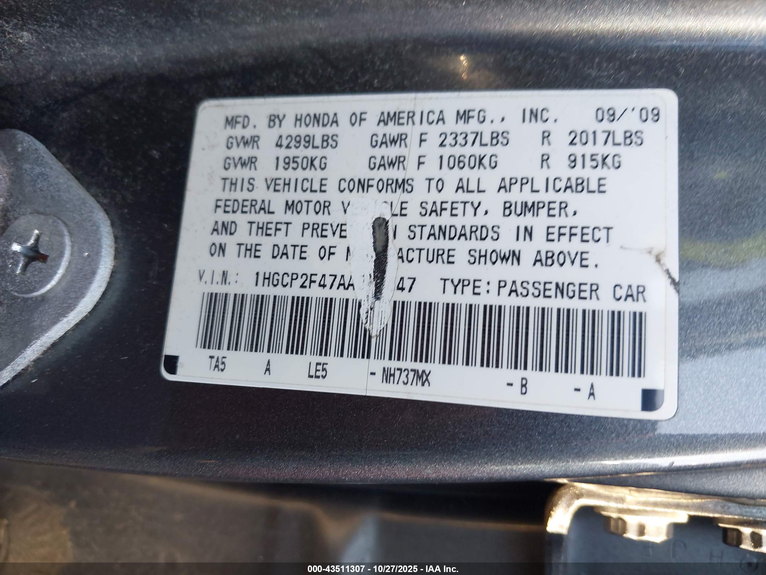 HONDA ACCORD image 9