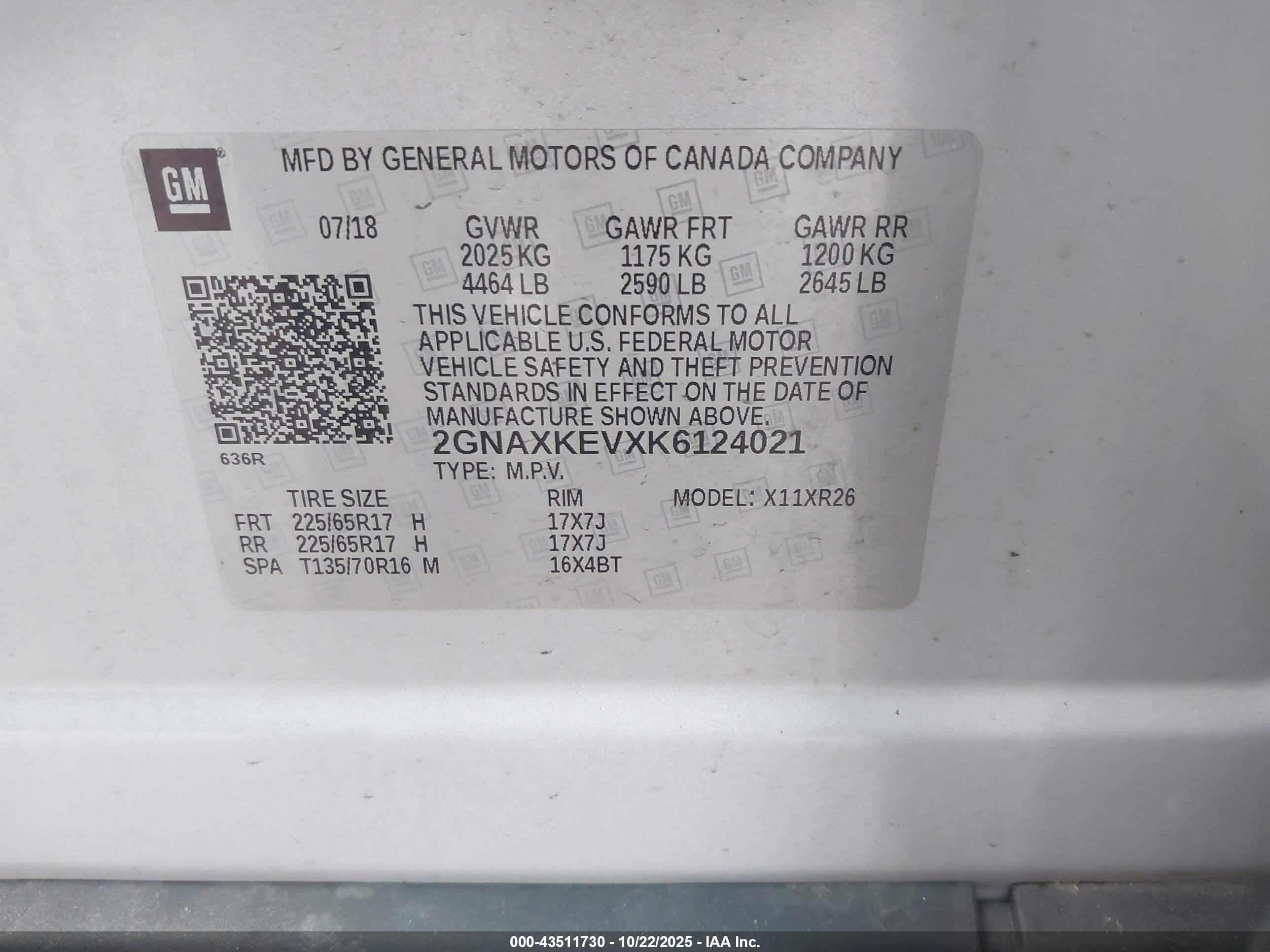 CHEVROLET EQUINOX image 9