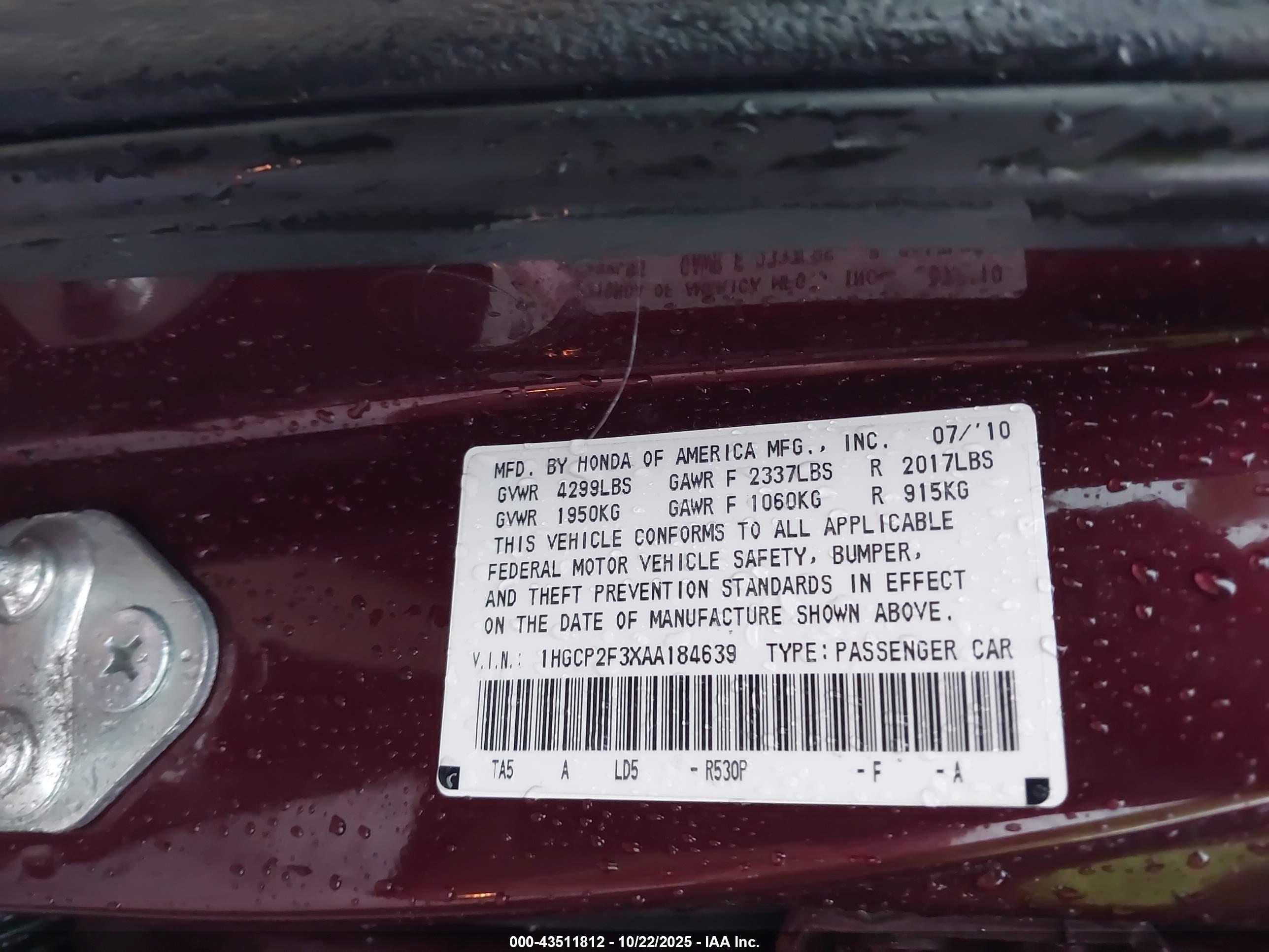 HONDA ACCORD image 9
