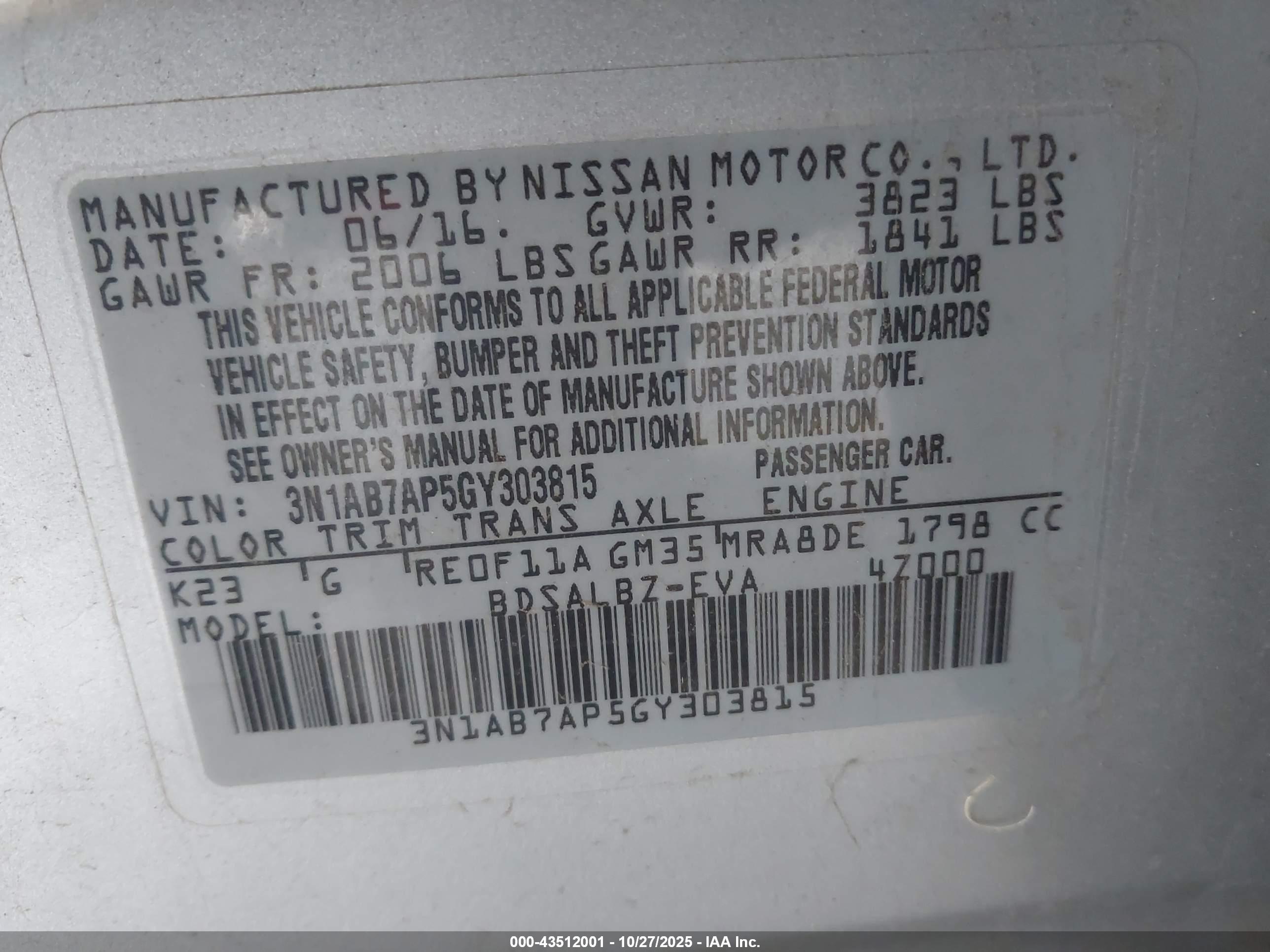 NISSAN SENTRA image 9