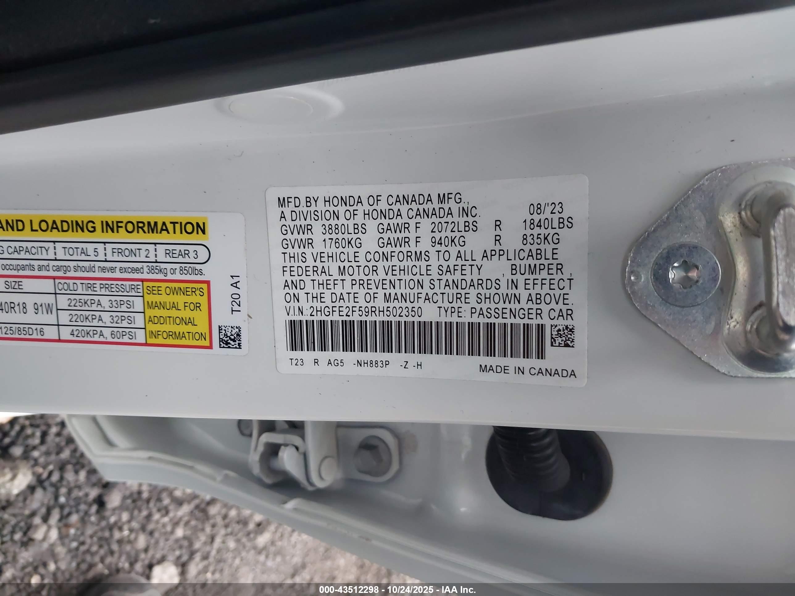 HONDA CIVIC image 9