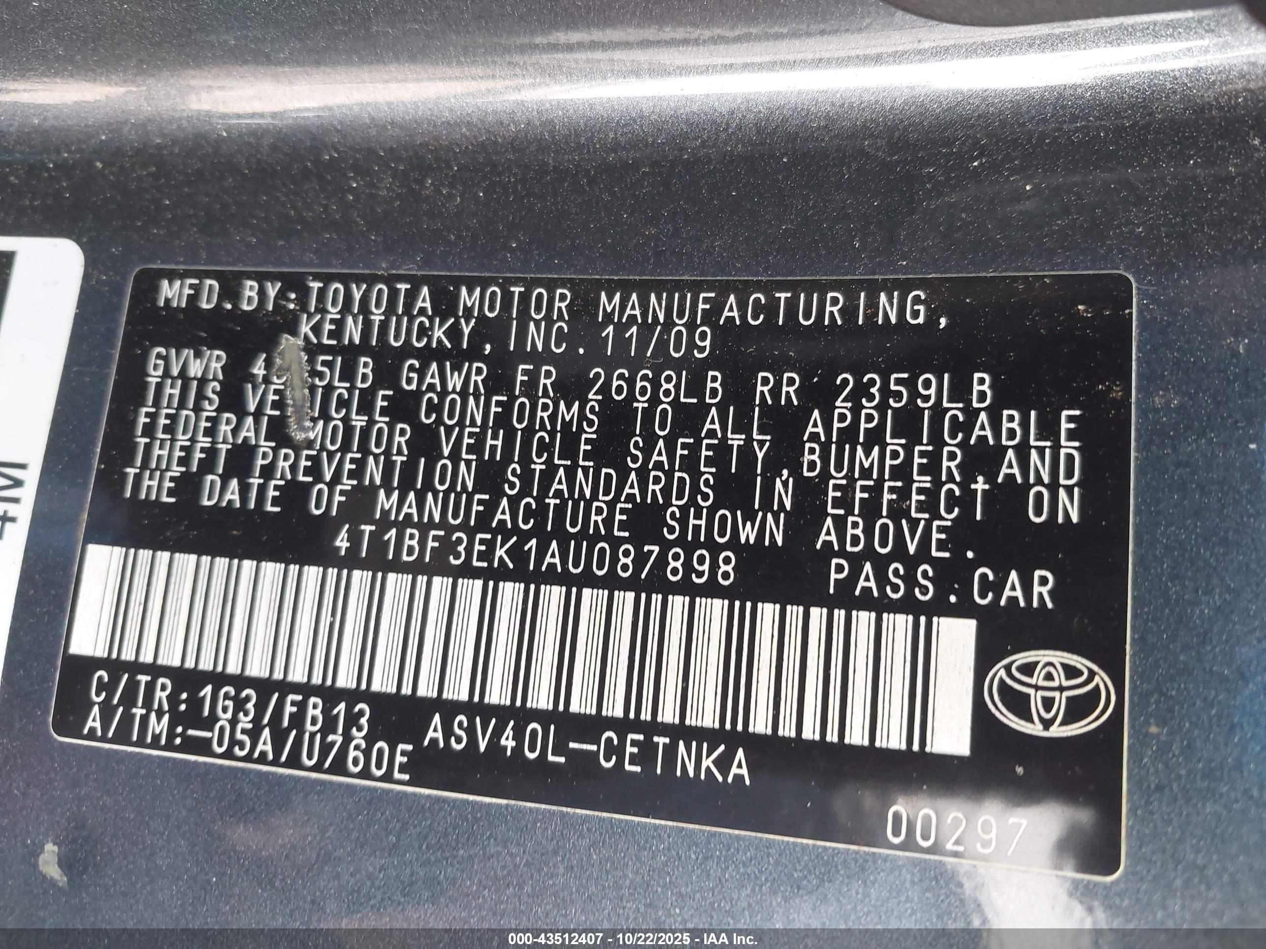 TOYOTA CAMRY image 9