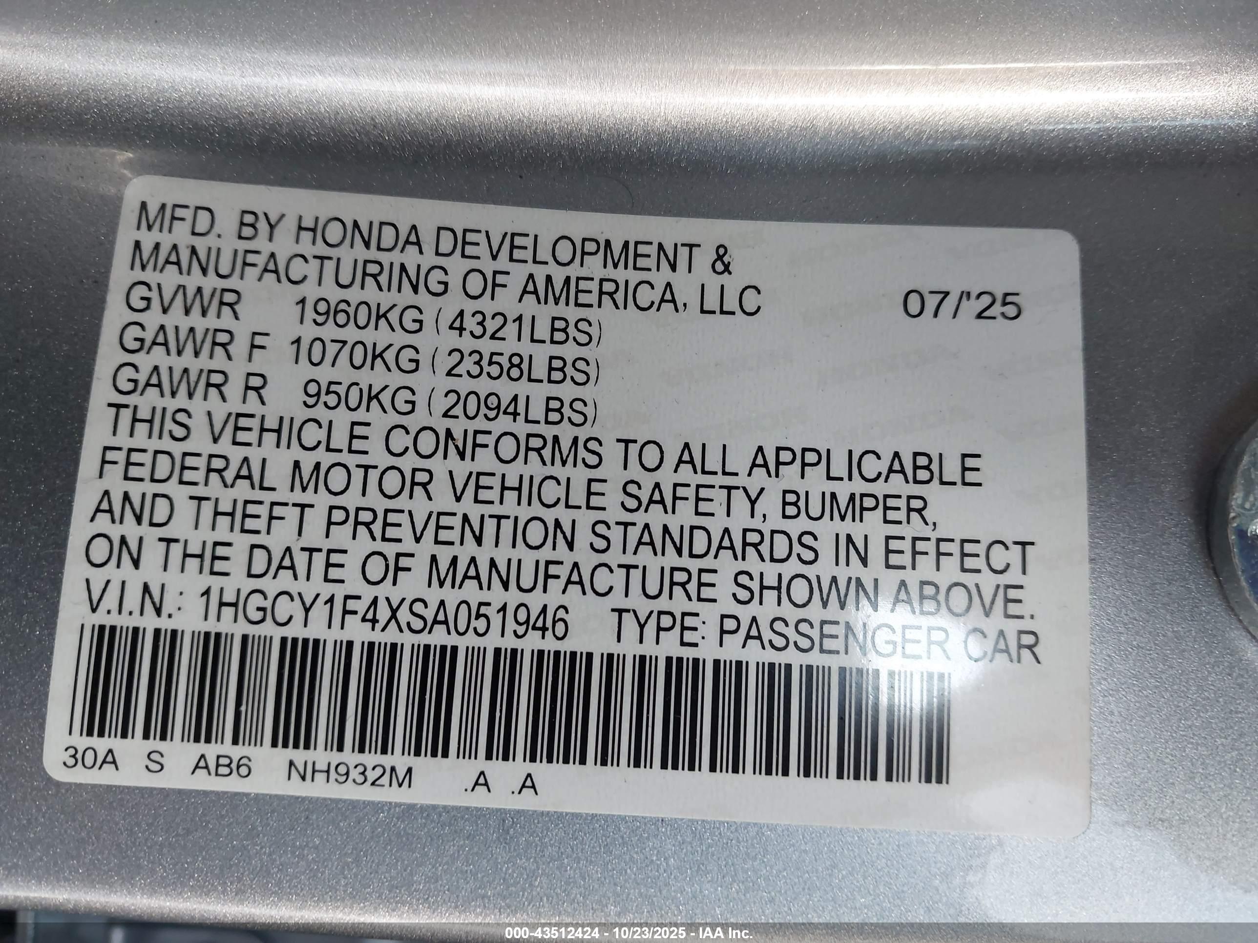 HONDA ACCORD image 9