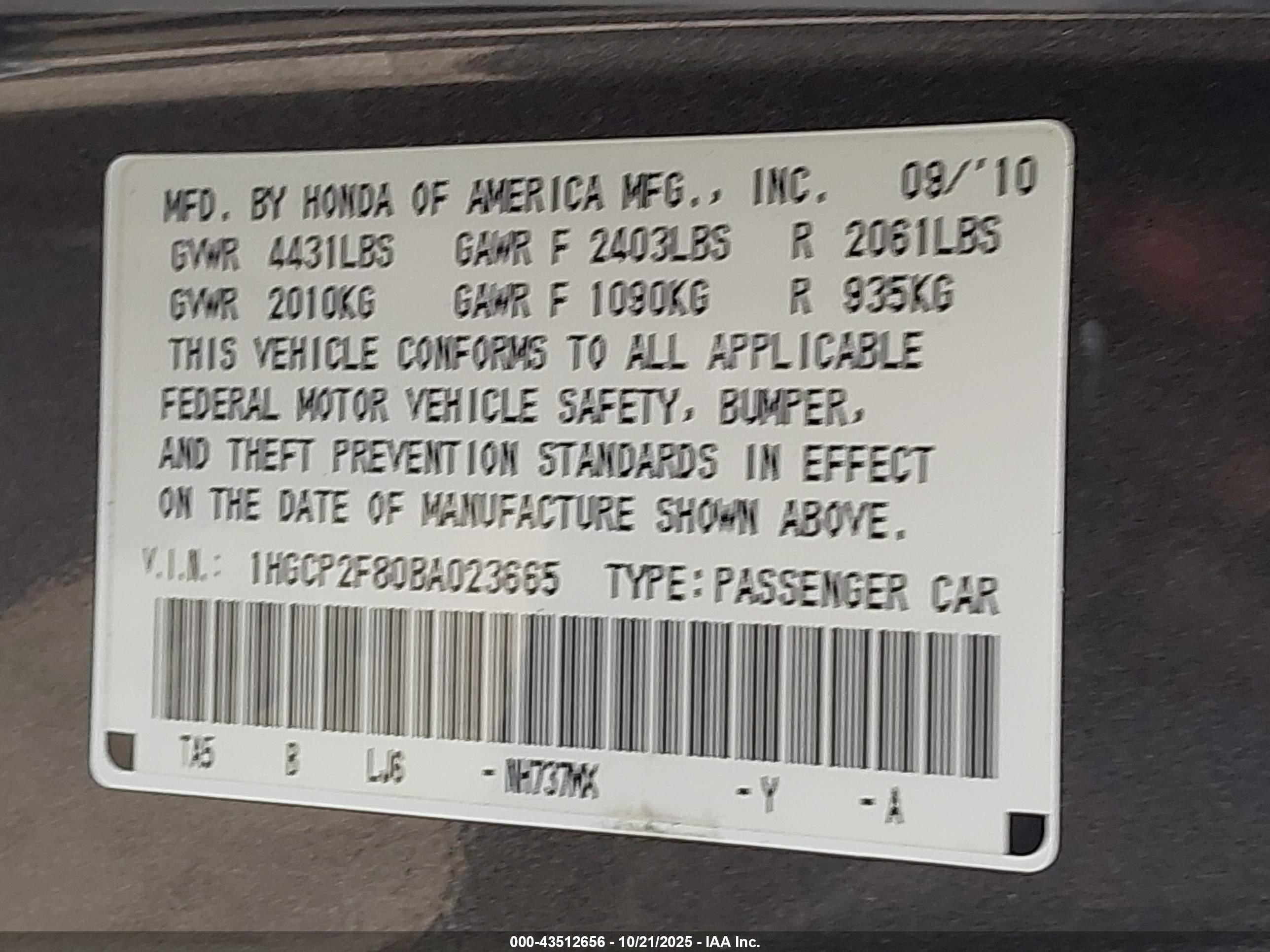 HONDA ACCORD image 9