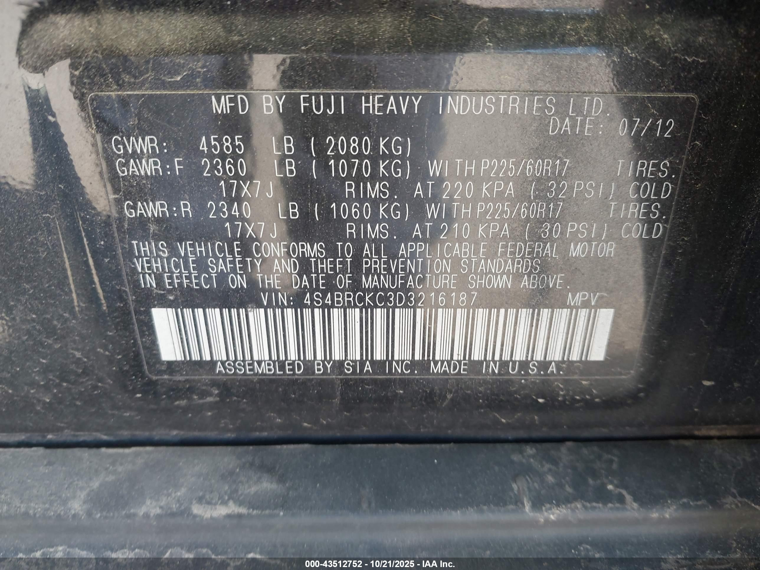 SUBARU OUTBACK image 9