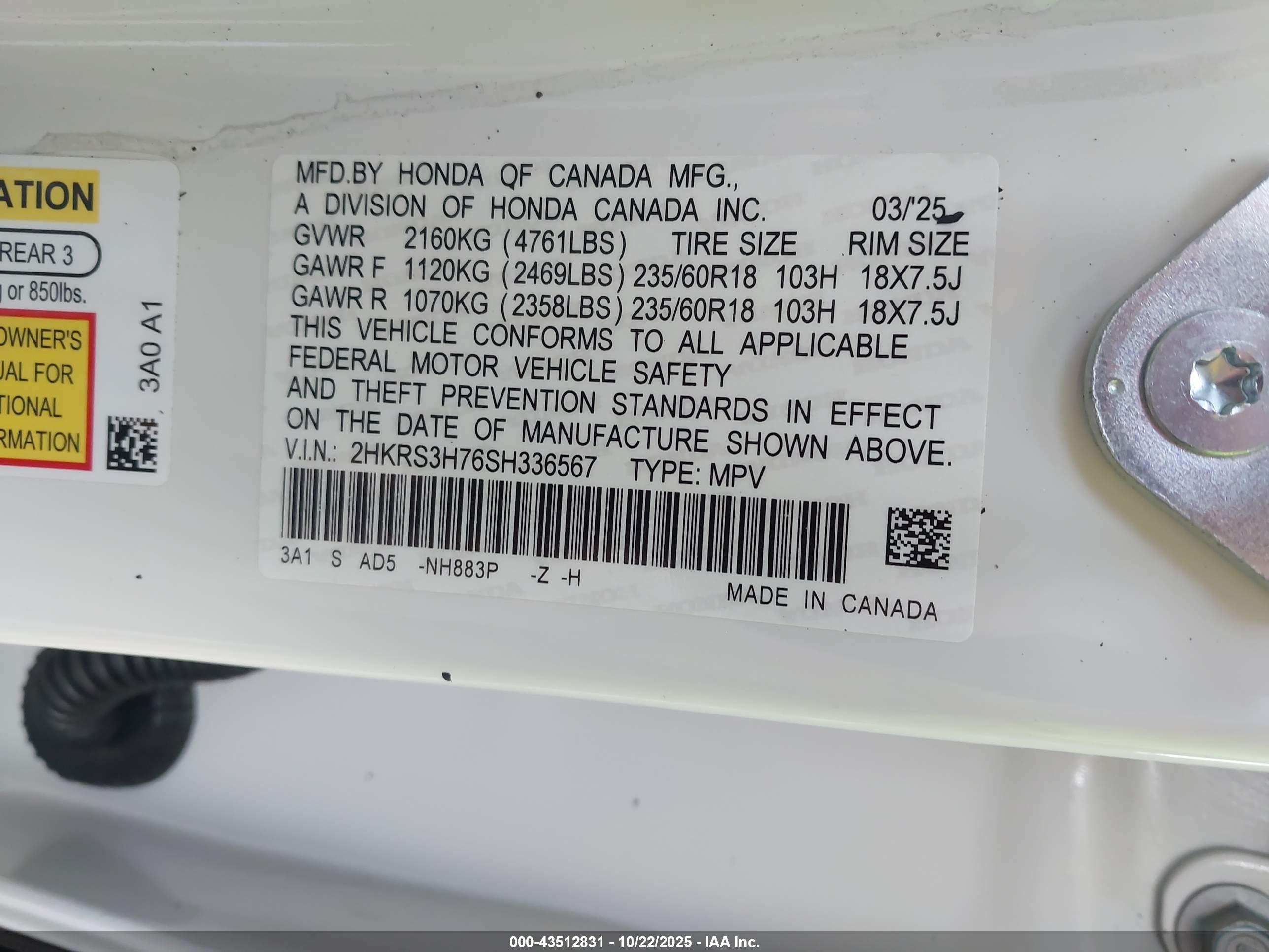 HONDA CR-V image 9