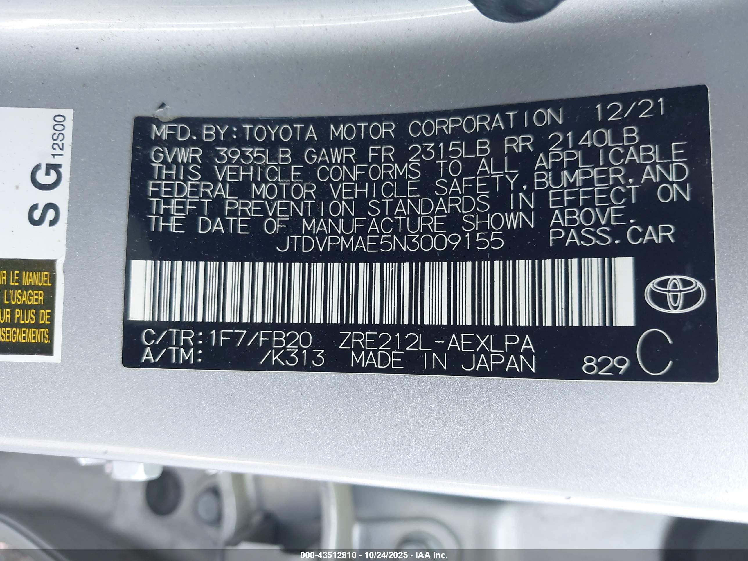 TOYOTA COROLLA image 9