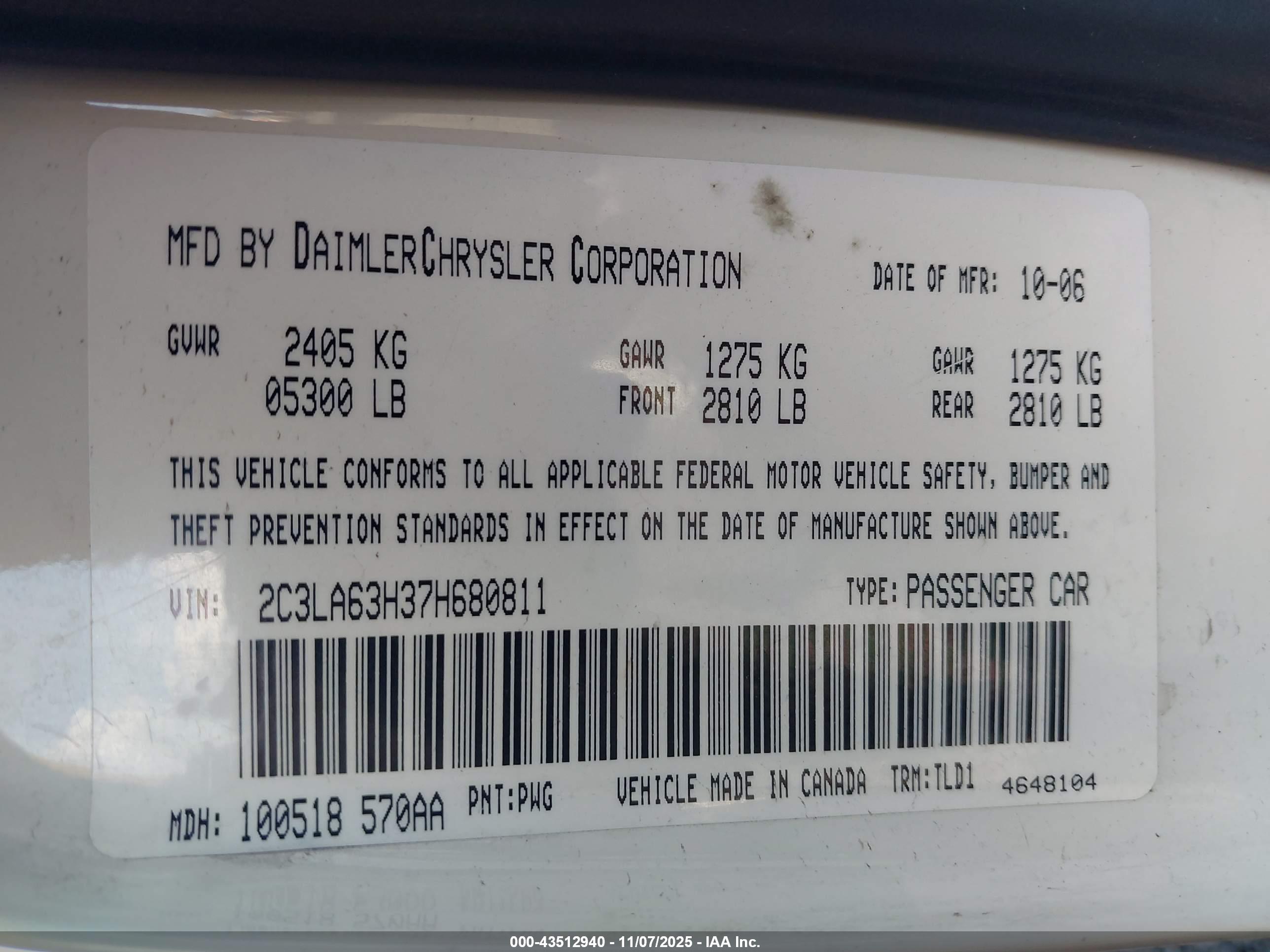CHRYSLER 300C image 9