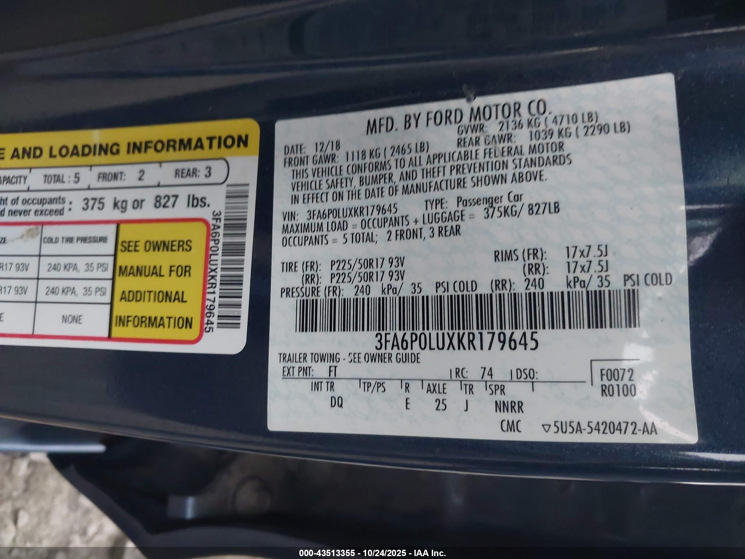 FORD FUSION image 9