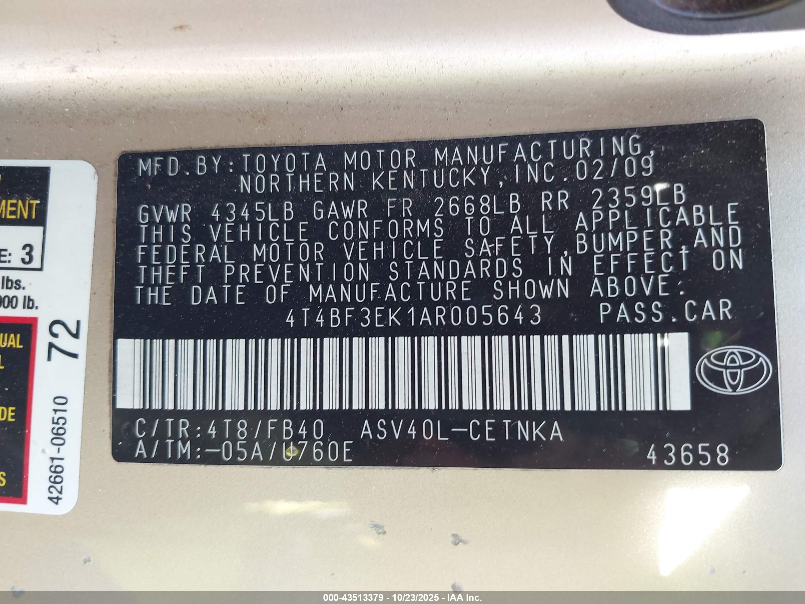 TOYOTA CAMRY image 9