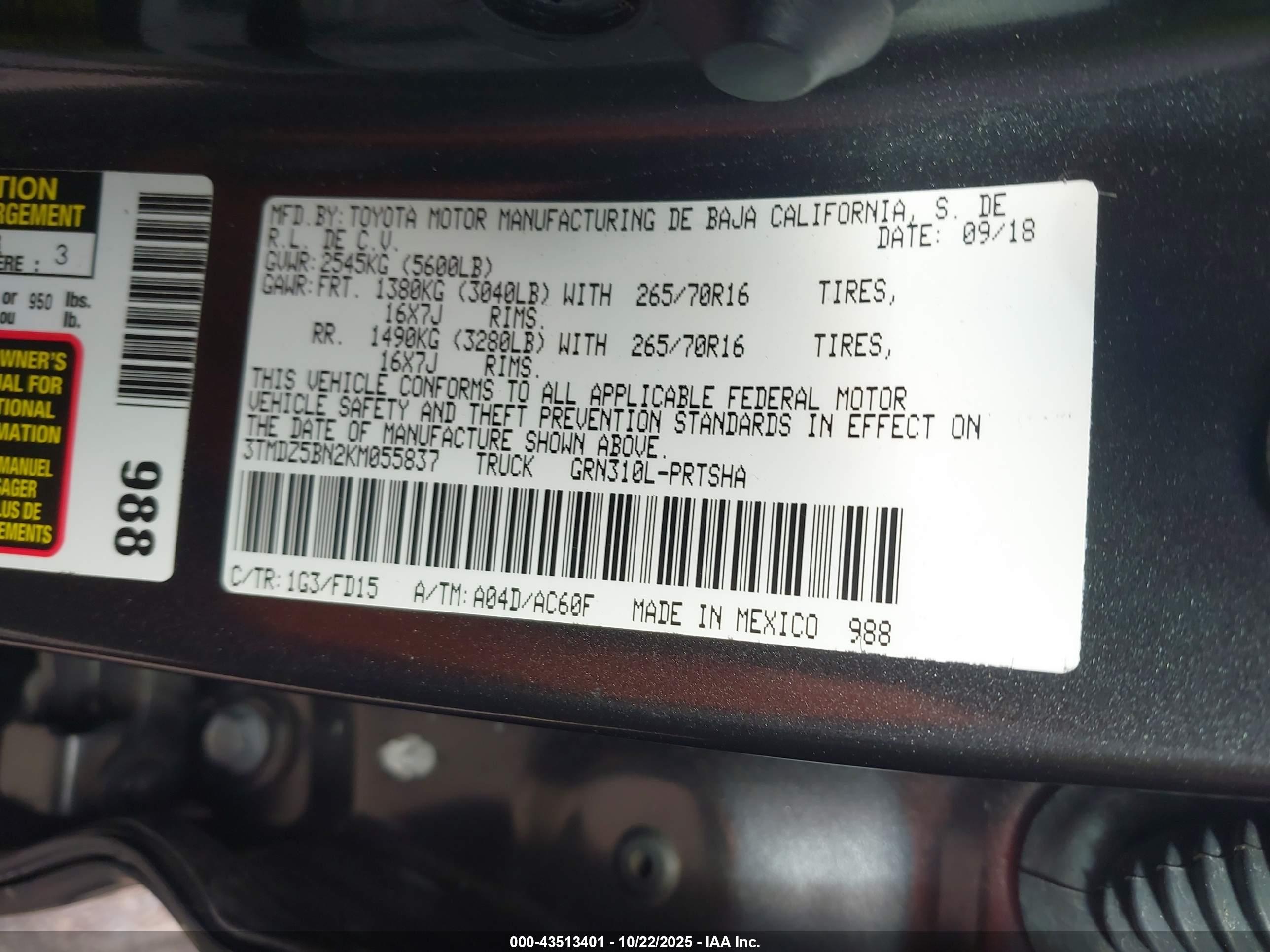 TOYOTA TACOMA image 9