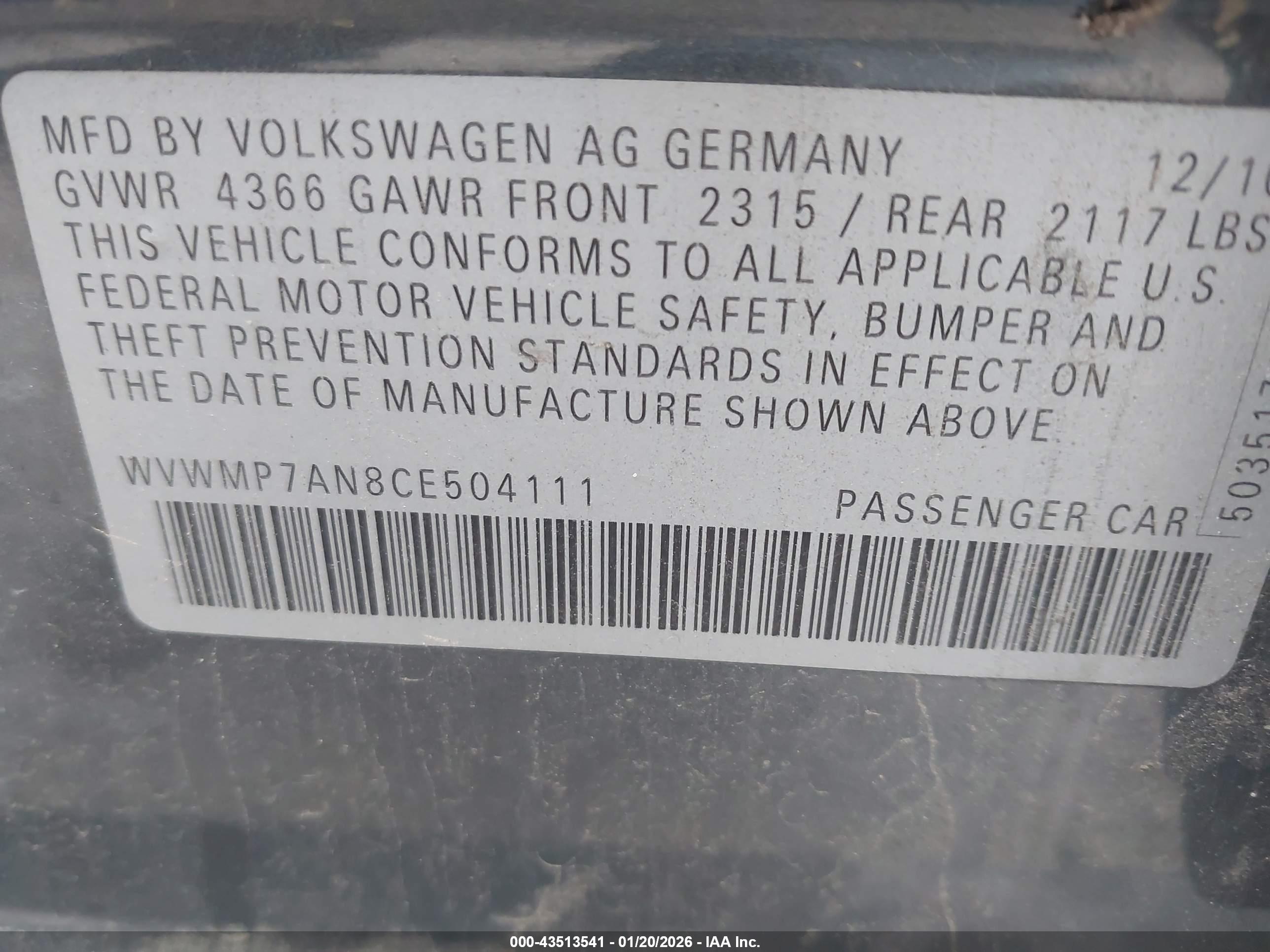 VOLKSWAGEN CC image 9