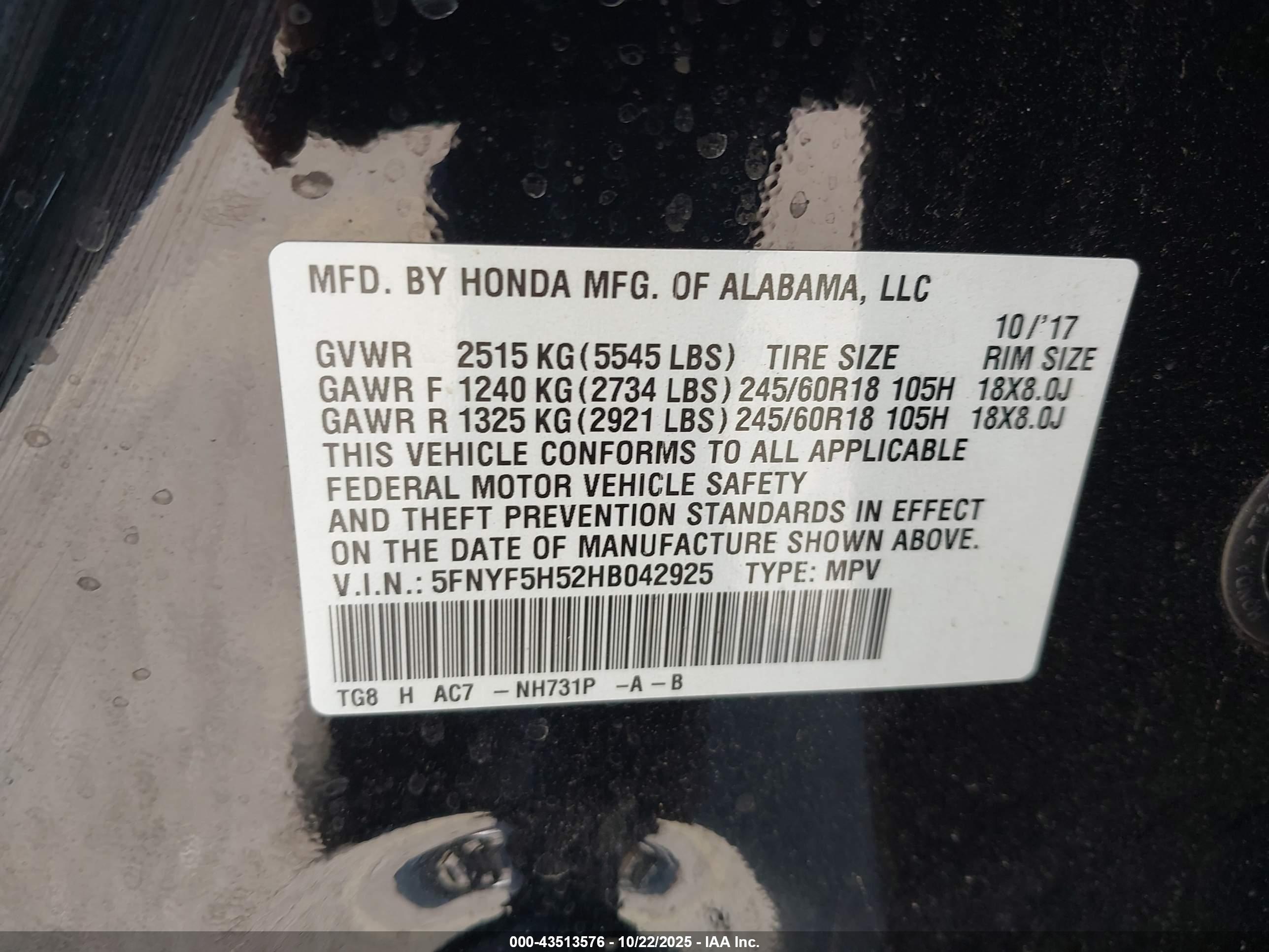HONDA PILOT image 9