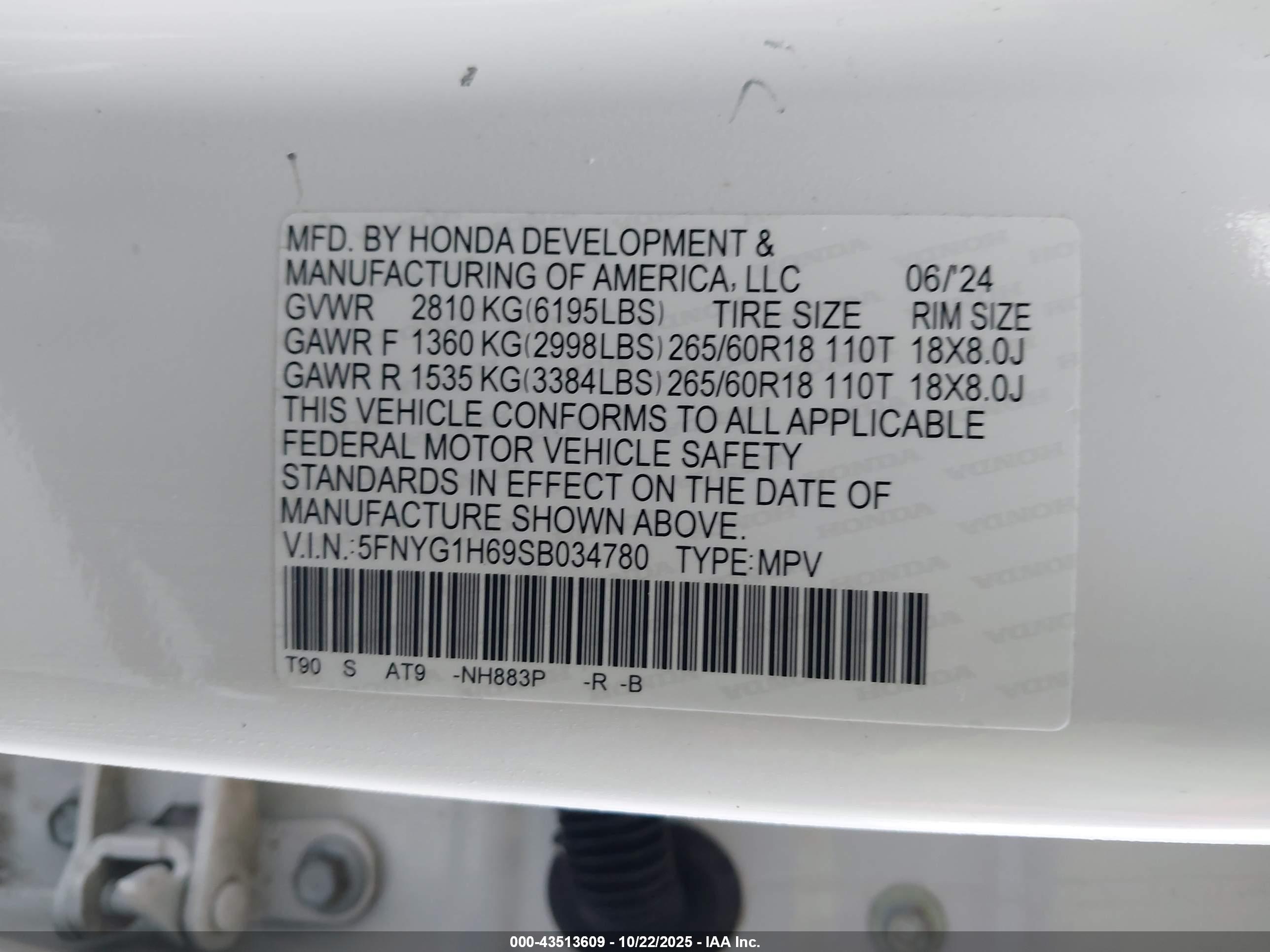 HONDA PILOT image 9