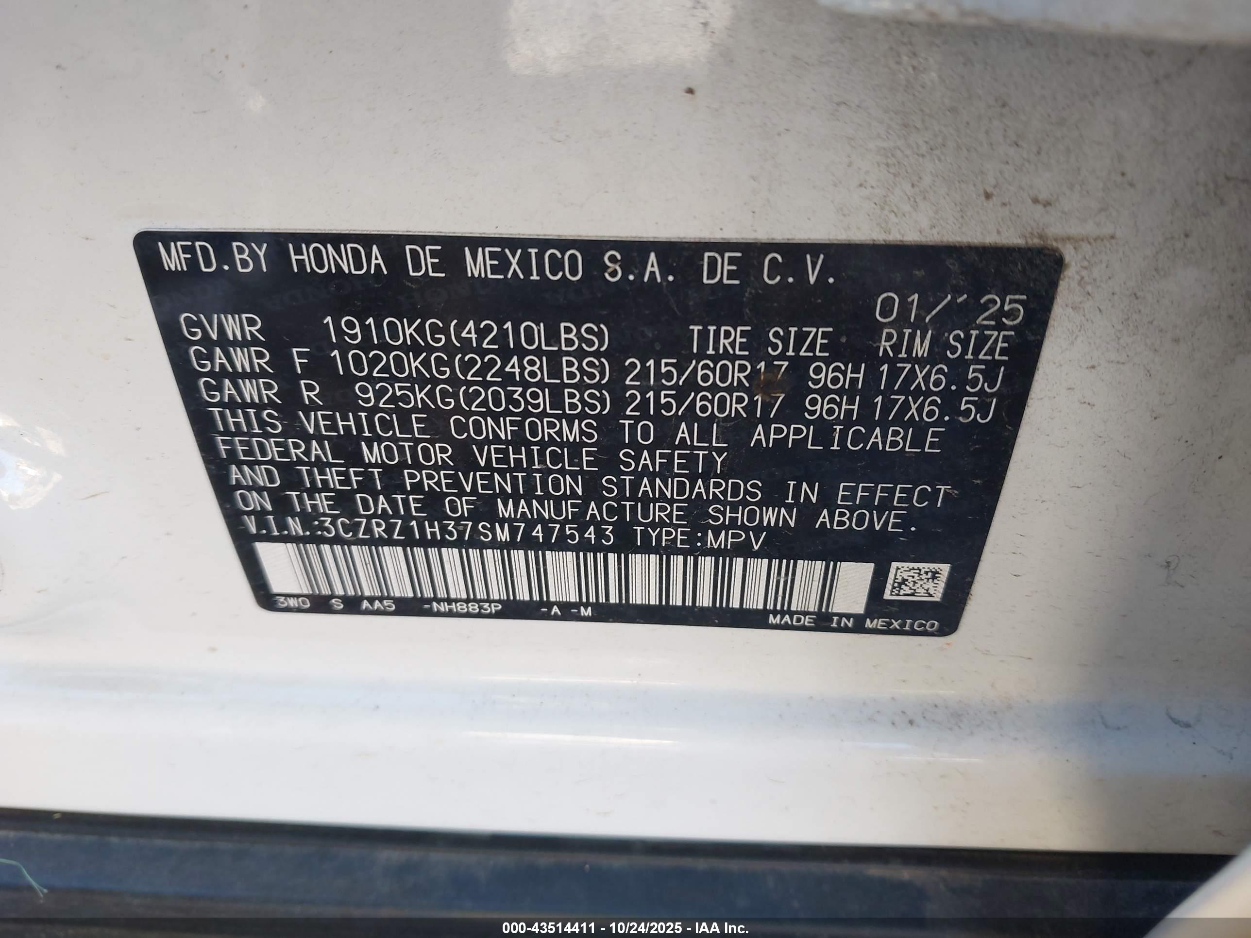 HONDA HR-V image 9