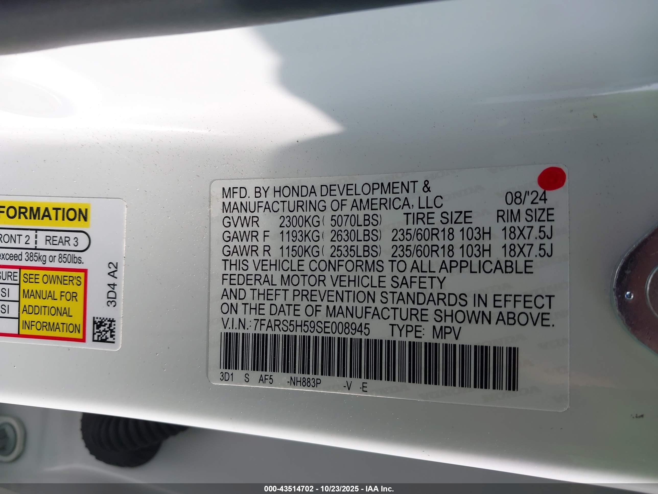 HONDA CR-V image 9