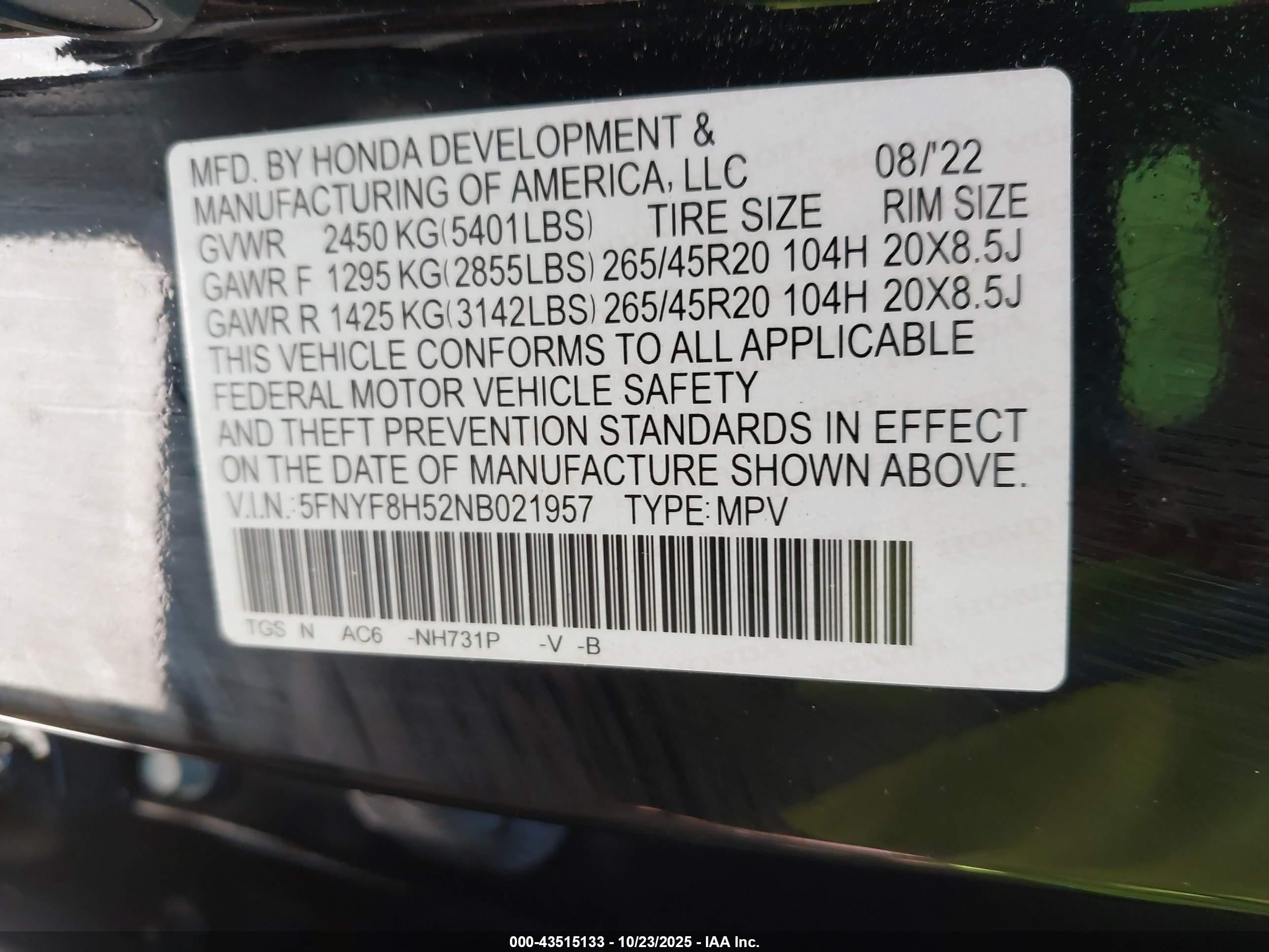 HONDA PASSPORT image 9