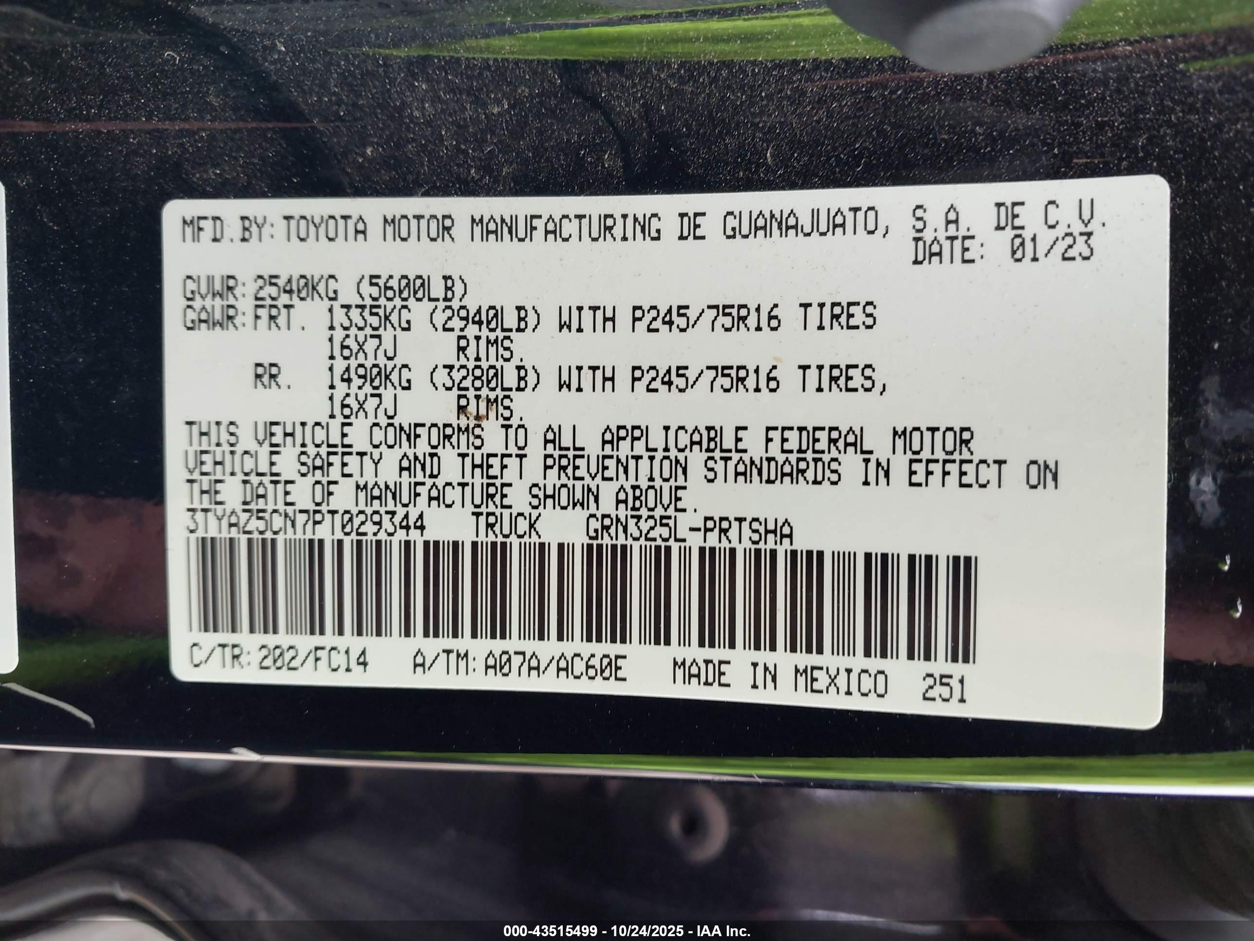 TOYOTA TACOMA image 9