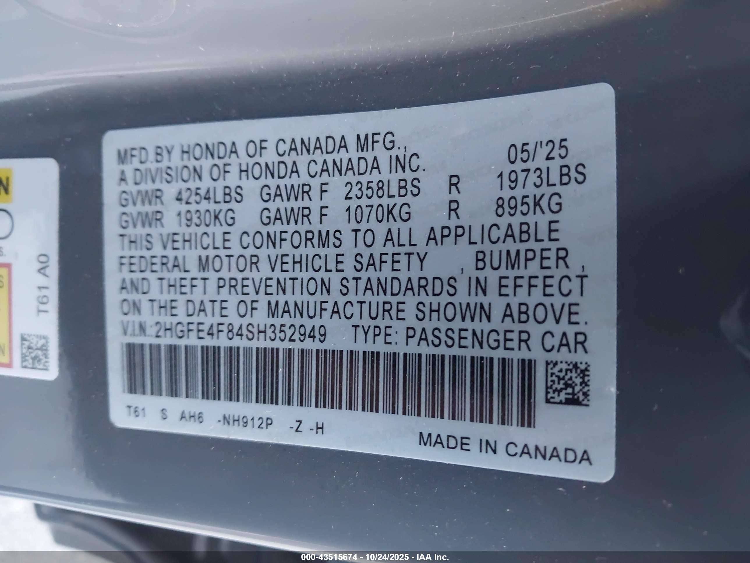 HONDA CIVIC image 9