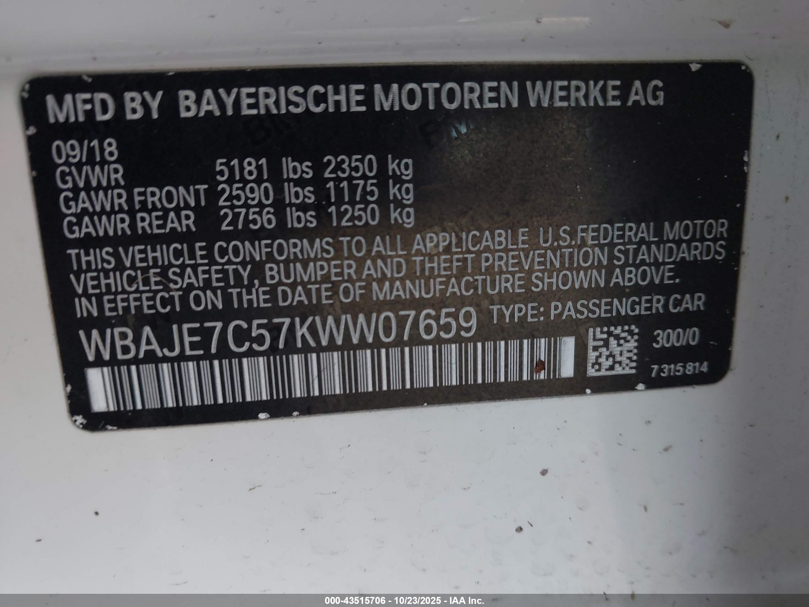 BMW 540I image 9