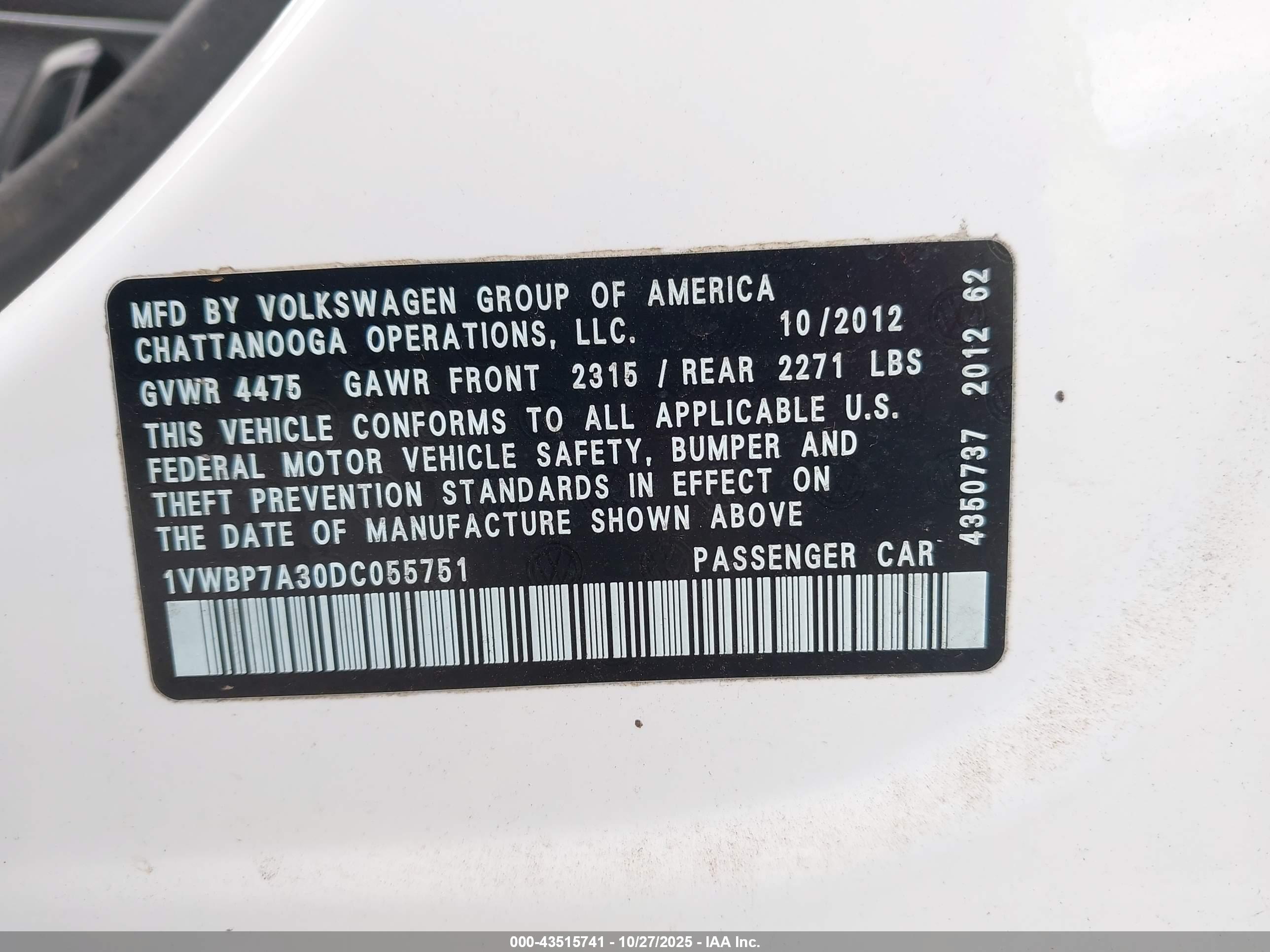 VOLKSWAGEN PASSAT image 9