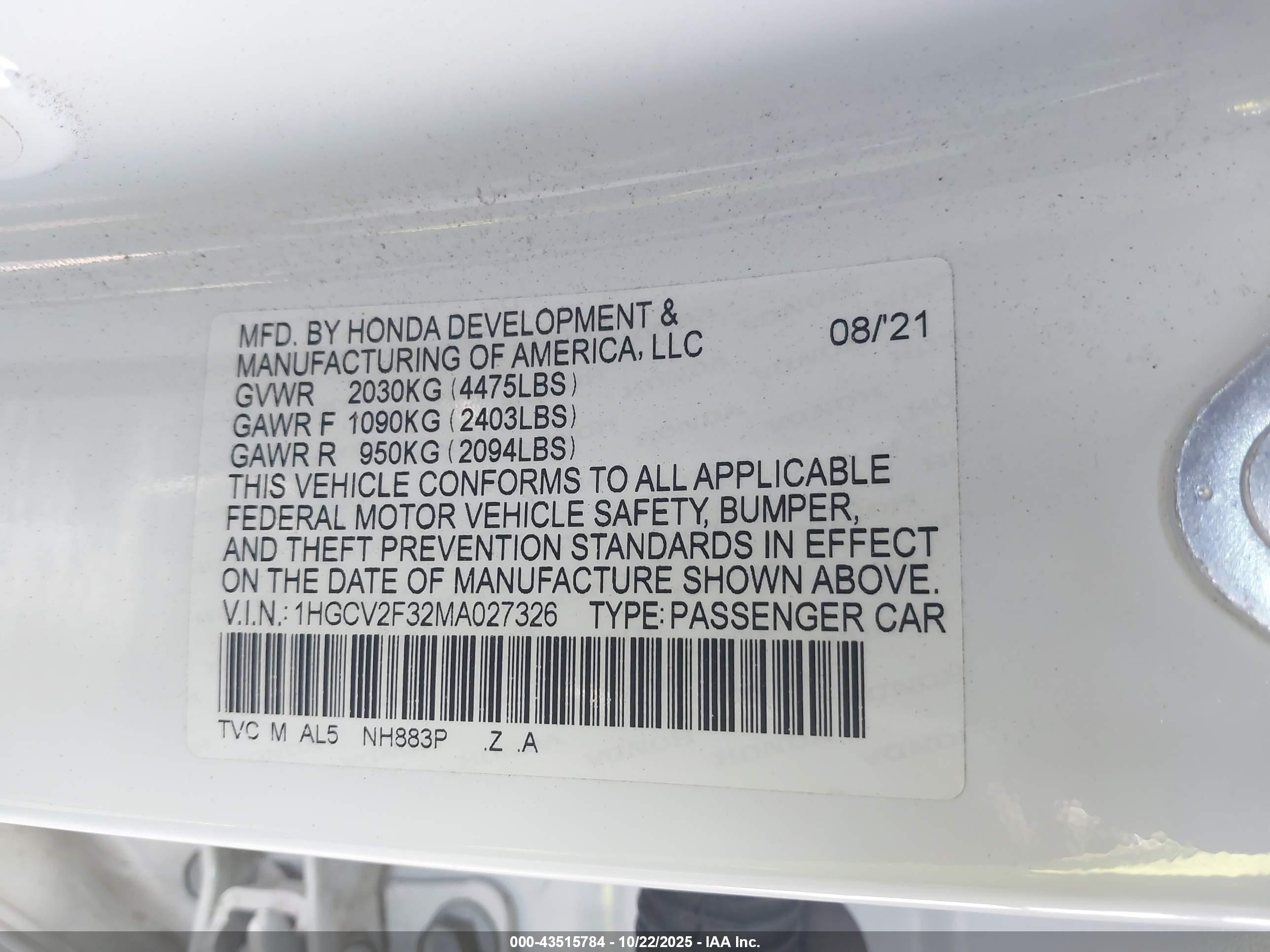 HONDA ACCORD image 9