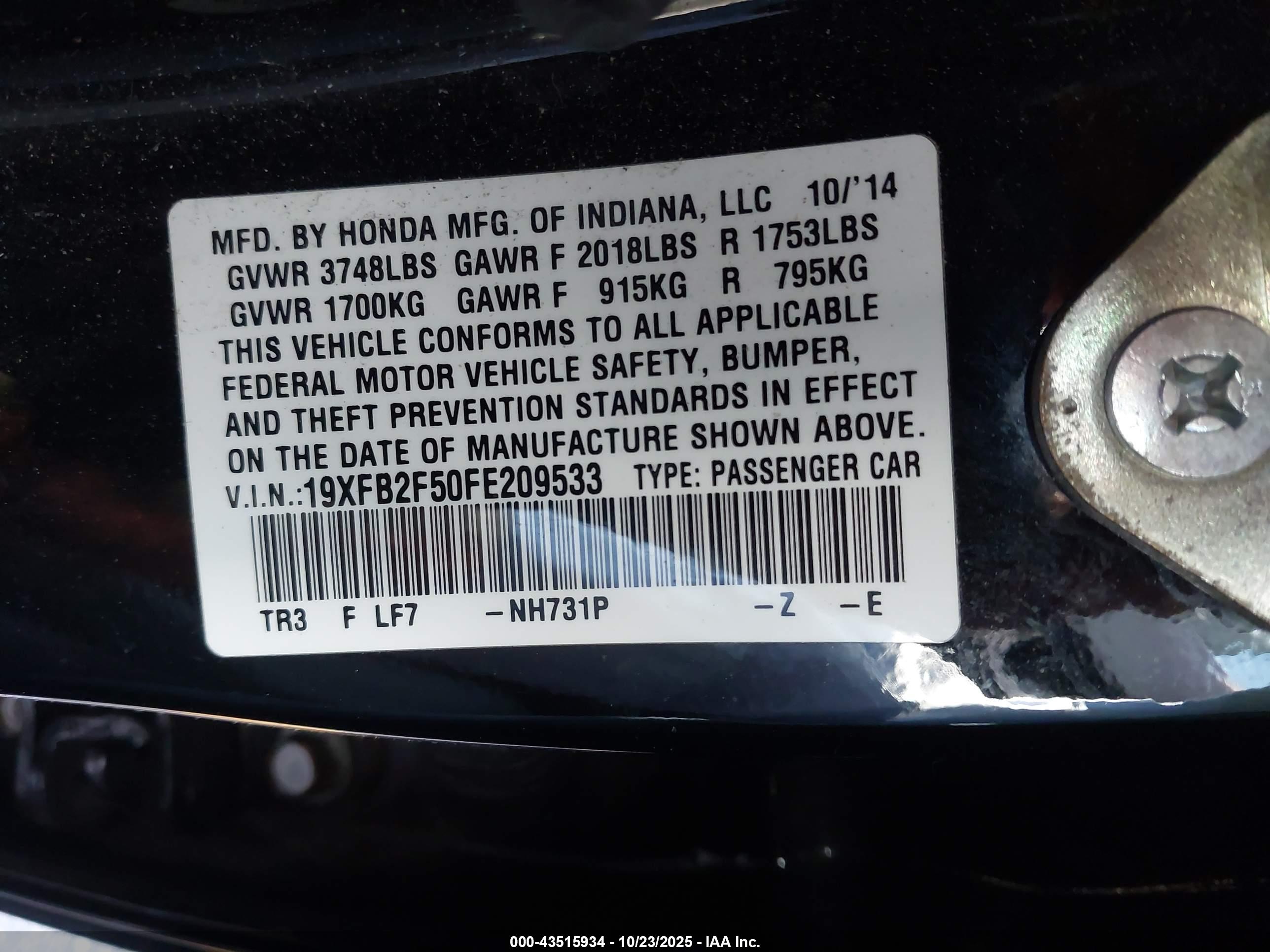 HONDA CIVIC image 9