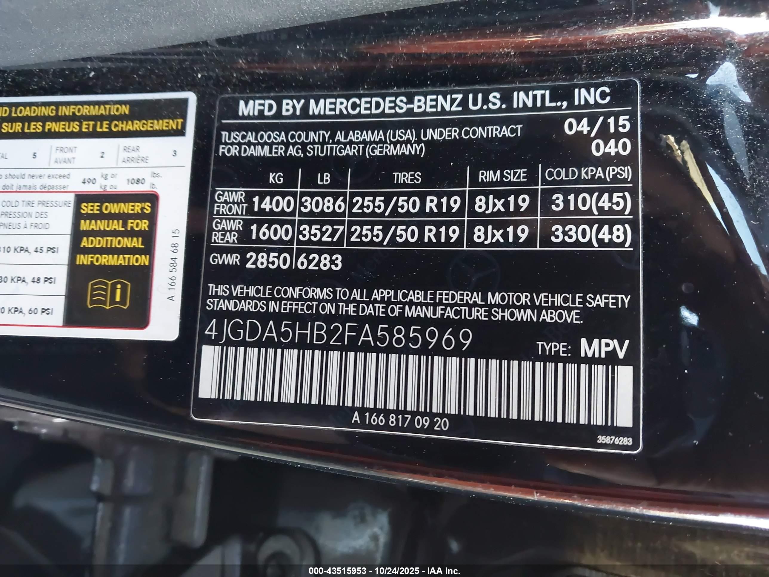 MERCEDES-BENZ ML image 9