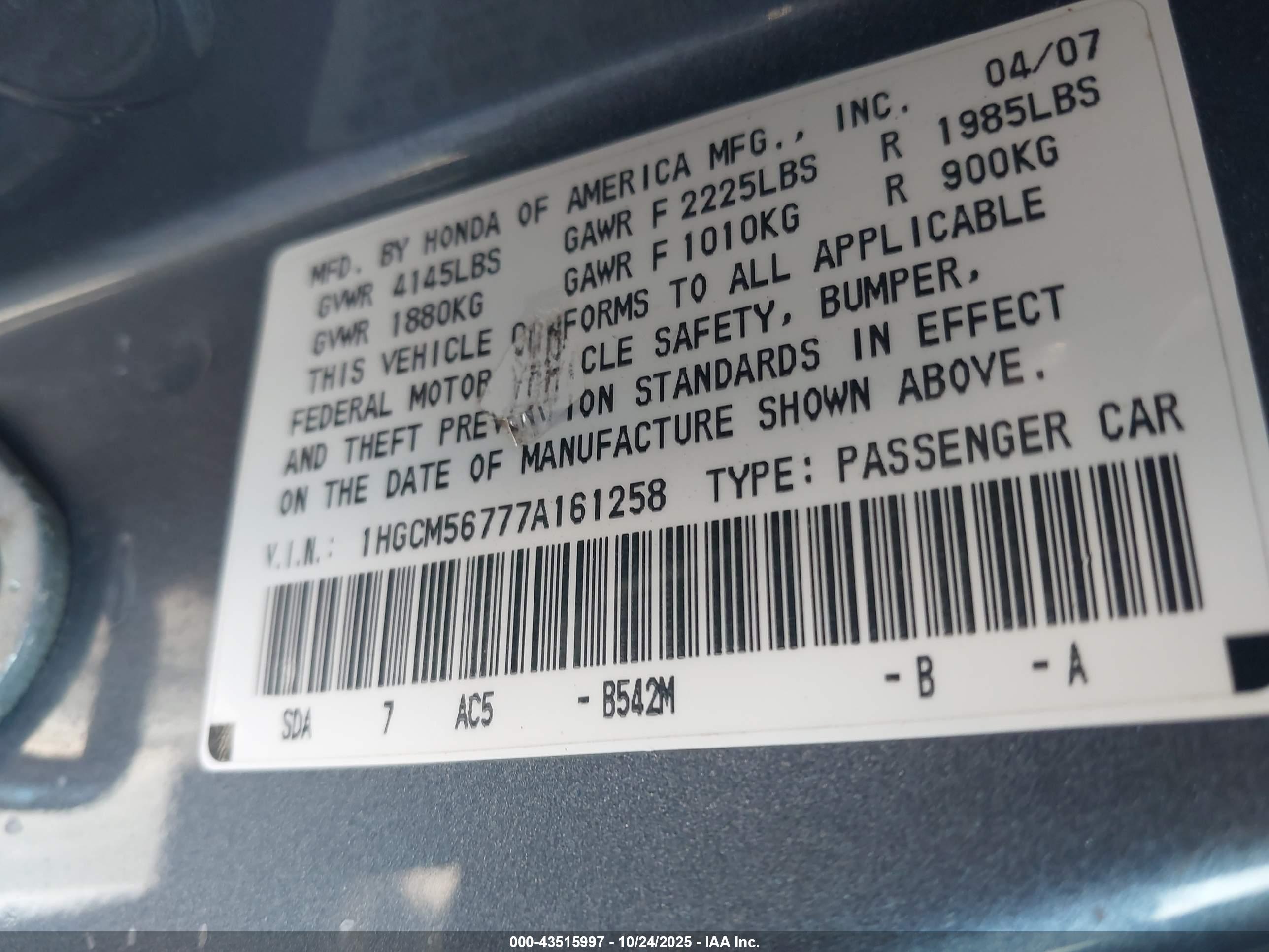 HONDA ACCORD image 9