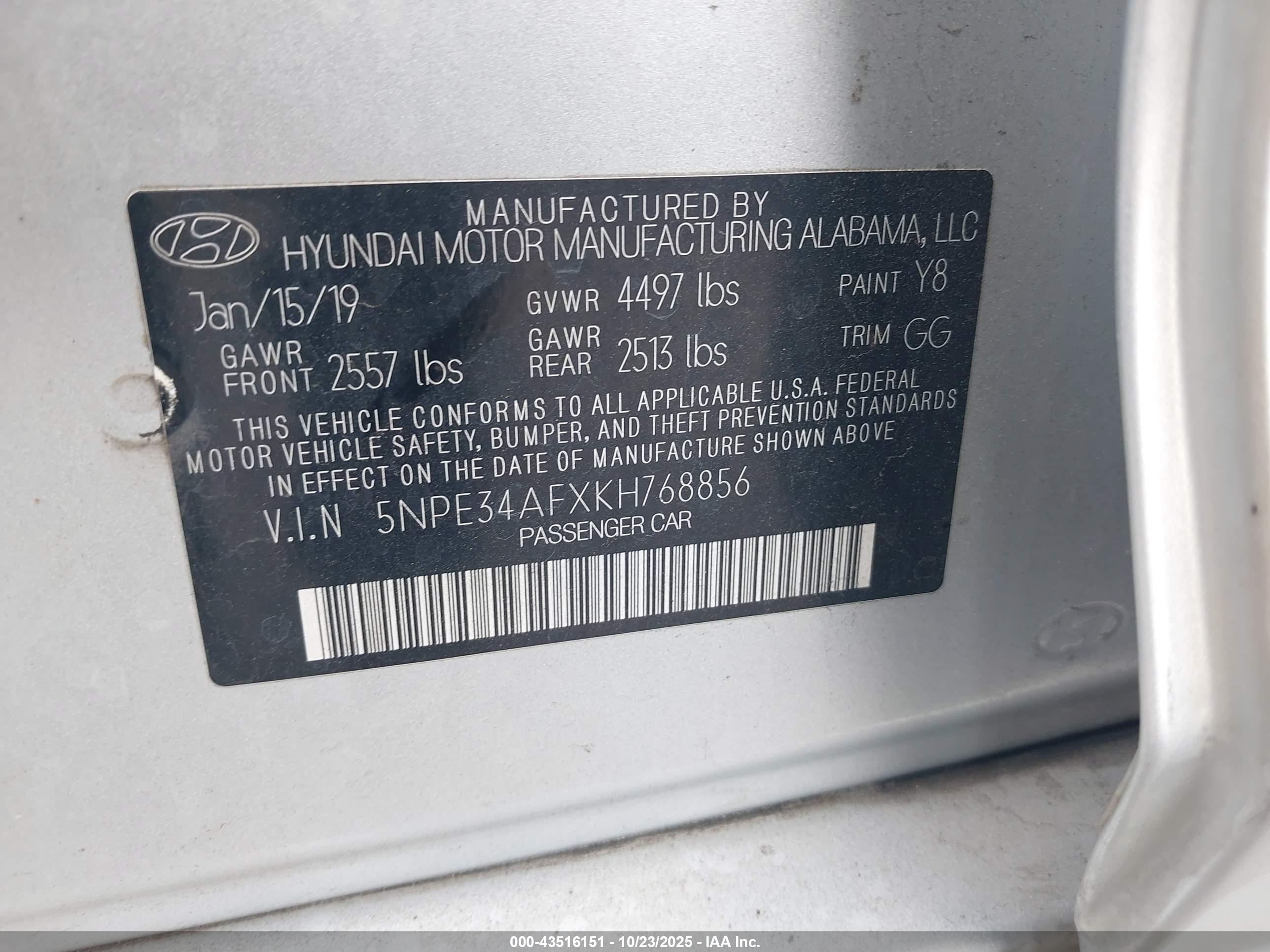 HYUNDAI SONATA image 9