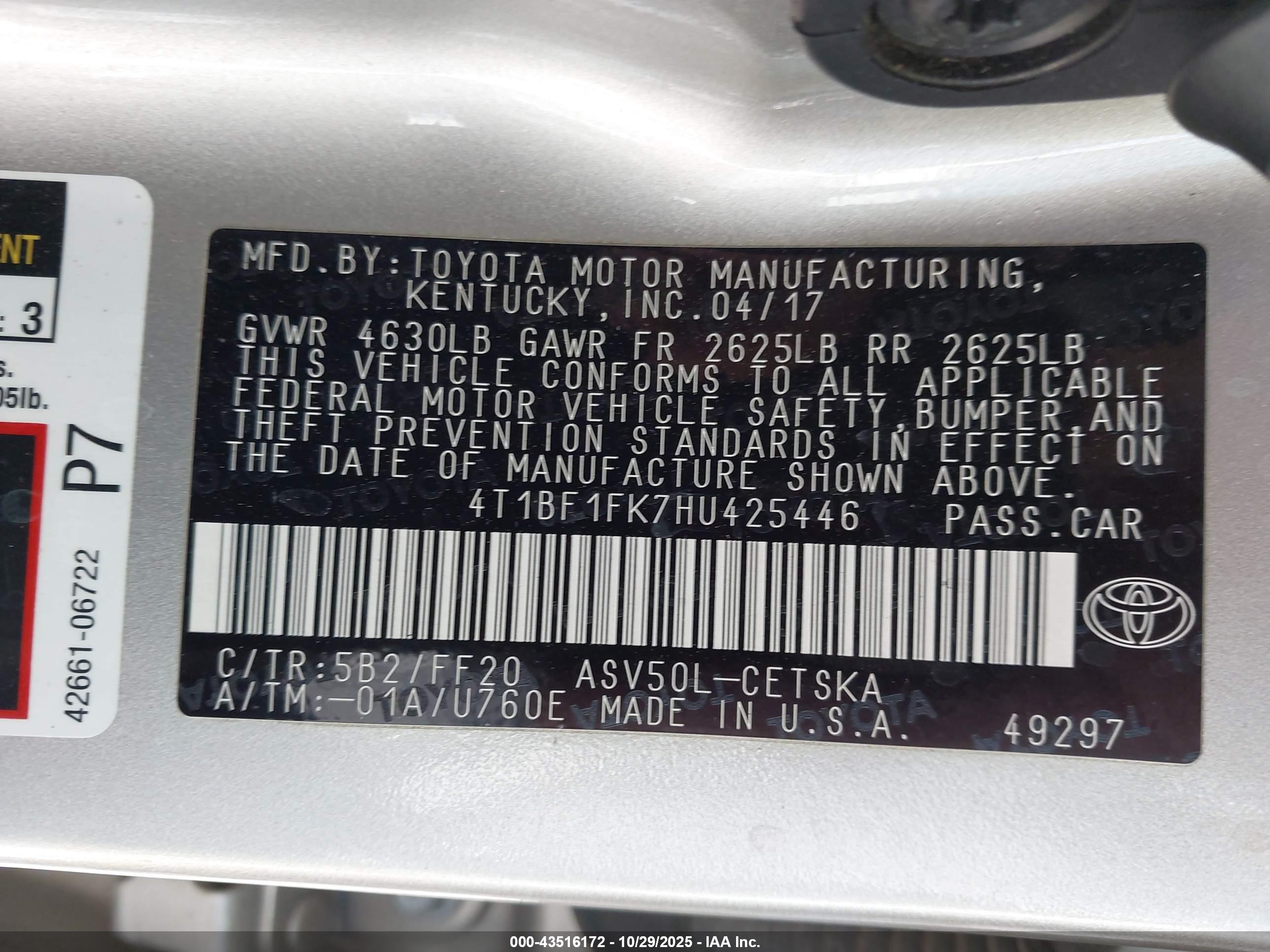 TOYOTA CAMRY image 9