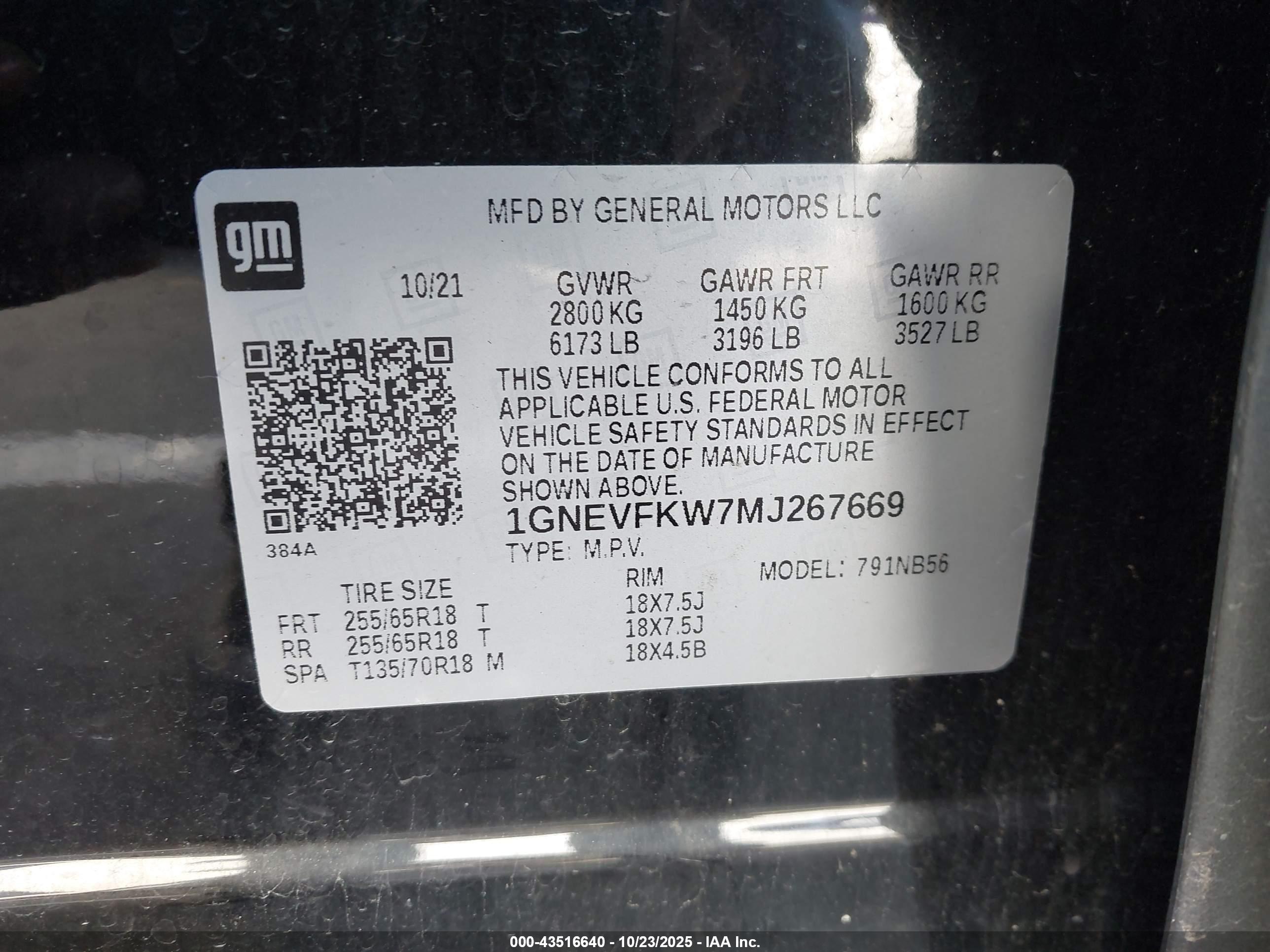 CHEVROLET TRAVERSE image 9