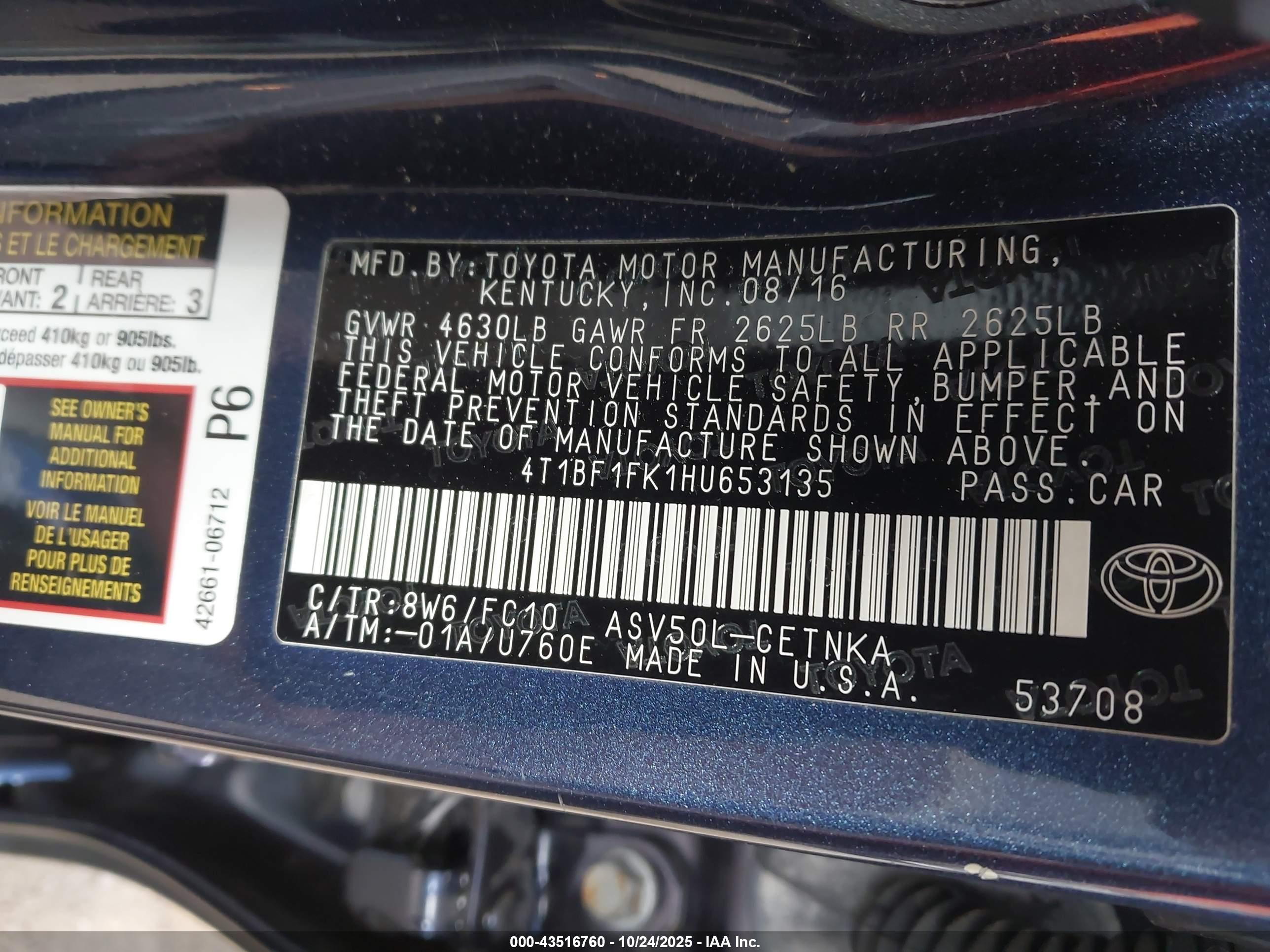 TOYOTA CAMRY image 9
