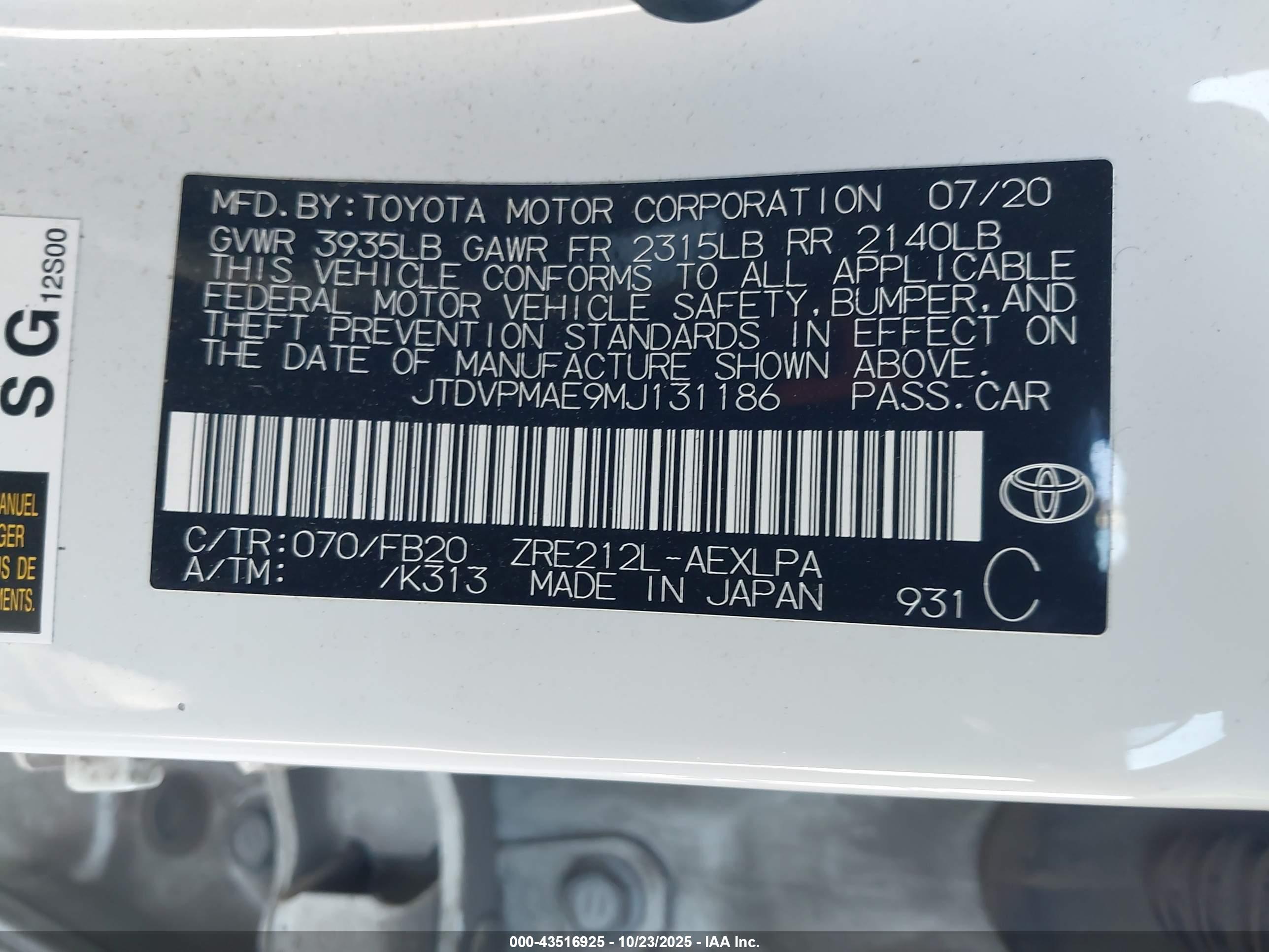 TOYOTA COROLLA image 9