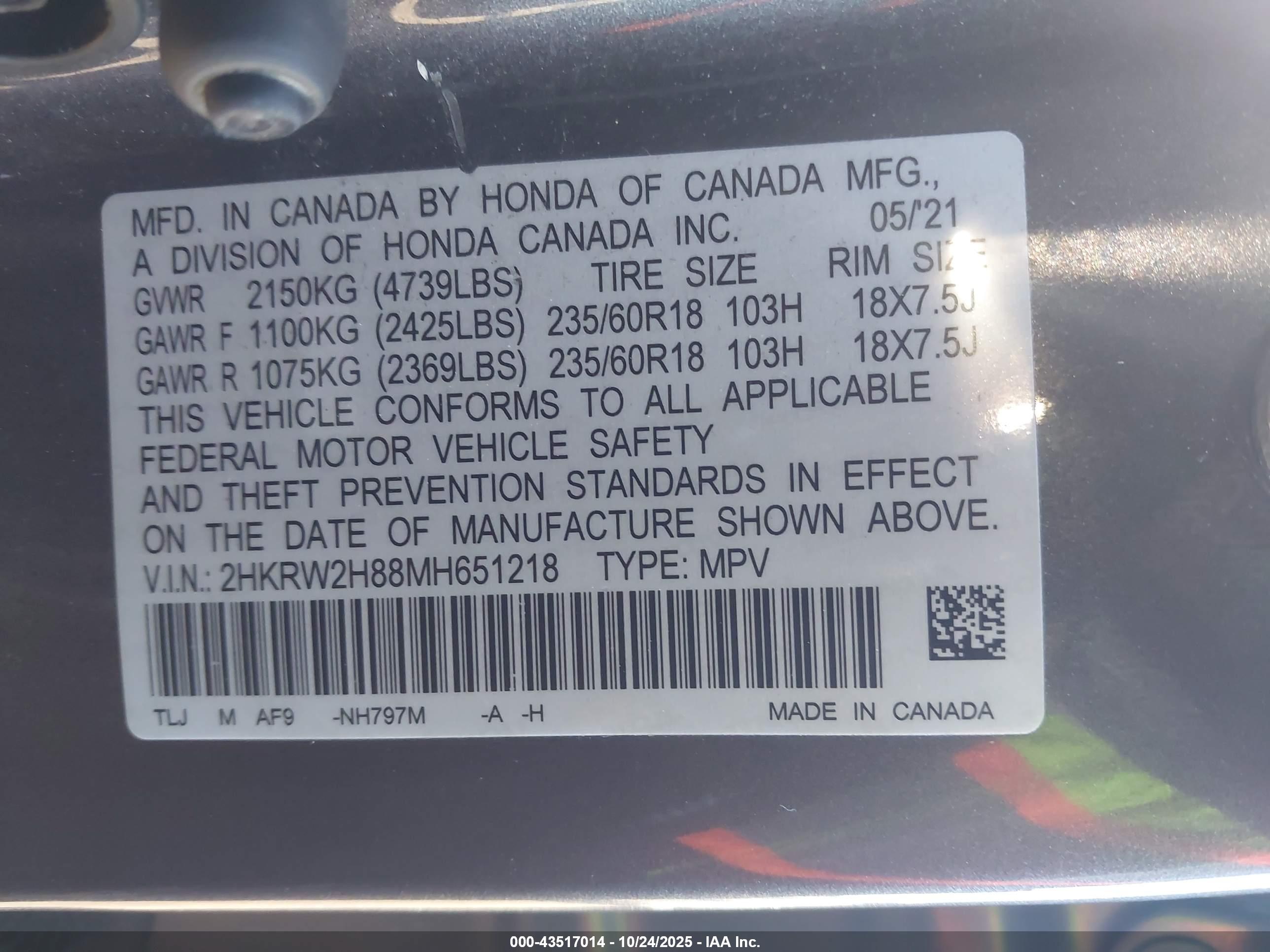 HONDA CR-V image 9