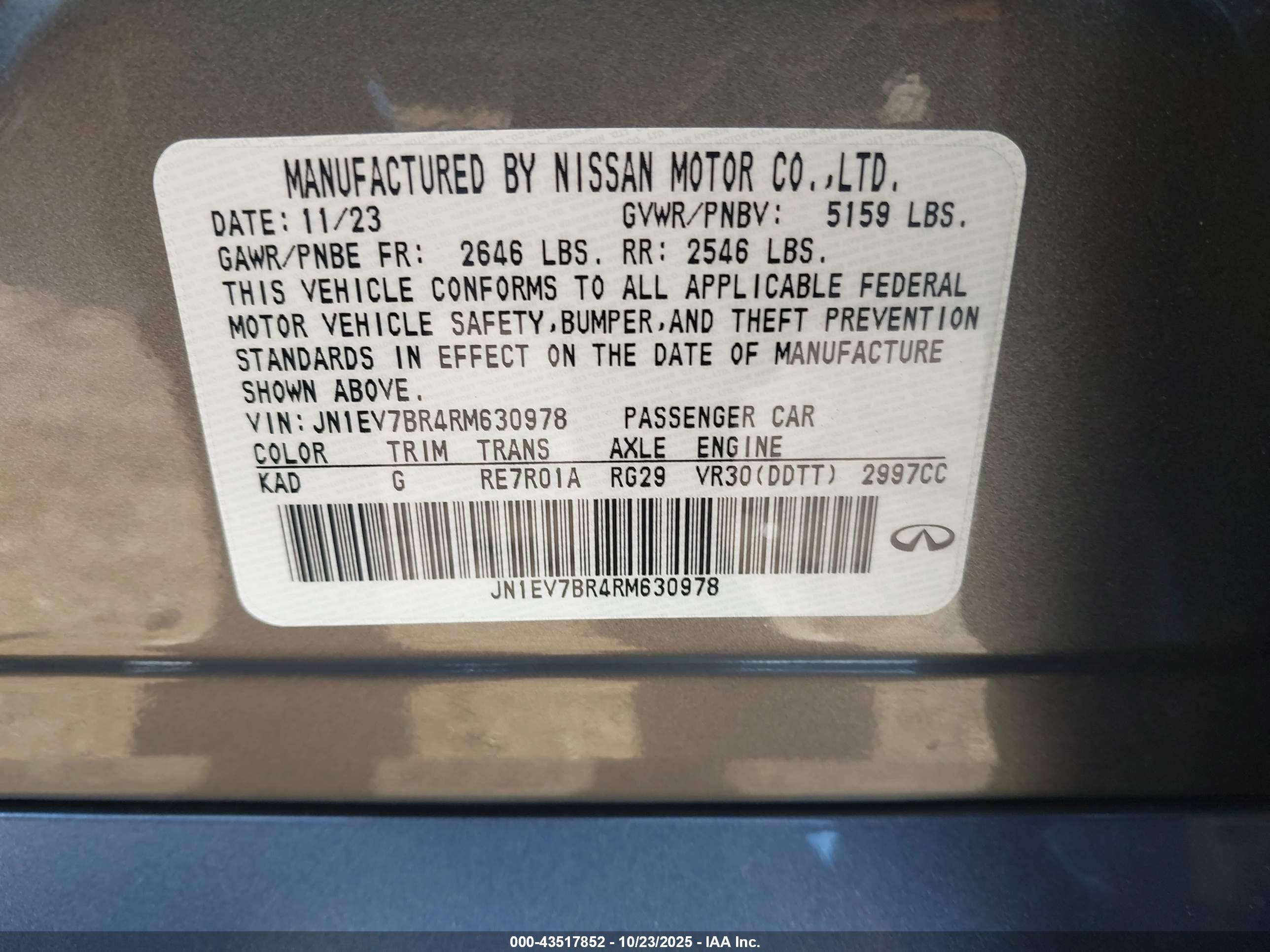INFINITI Q50 image 9
