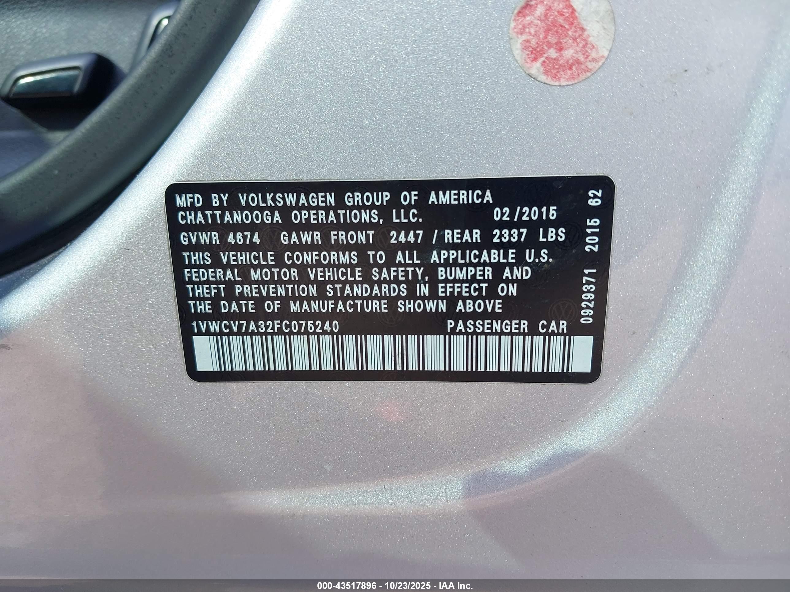 VOLKSWAGEN PASSAT image 9