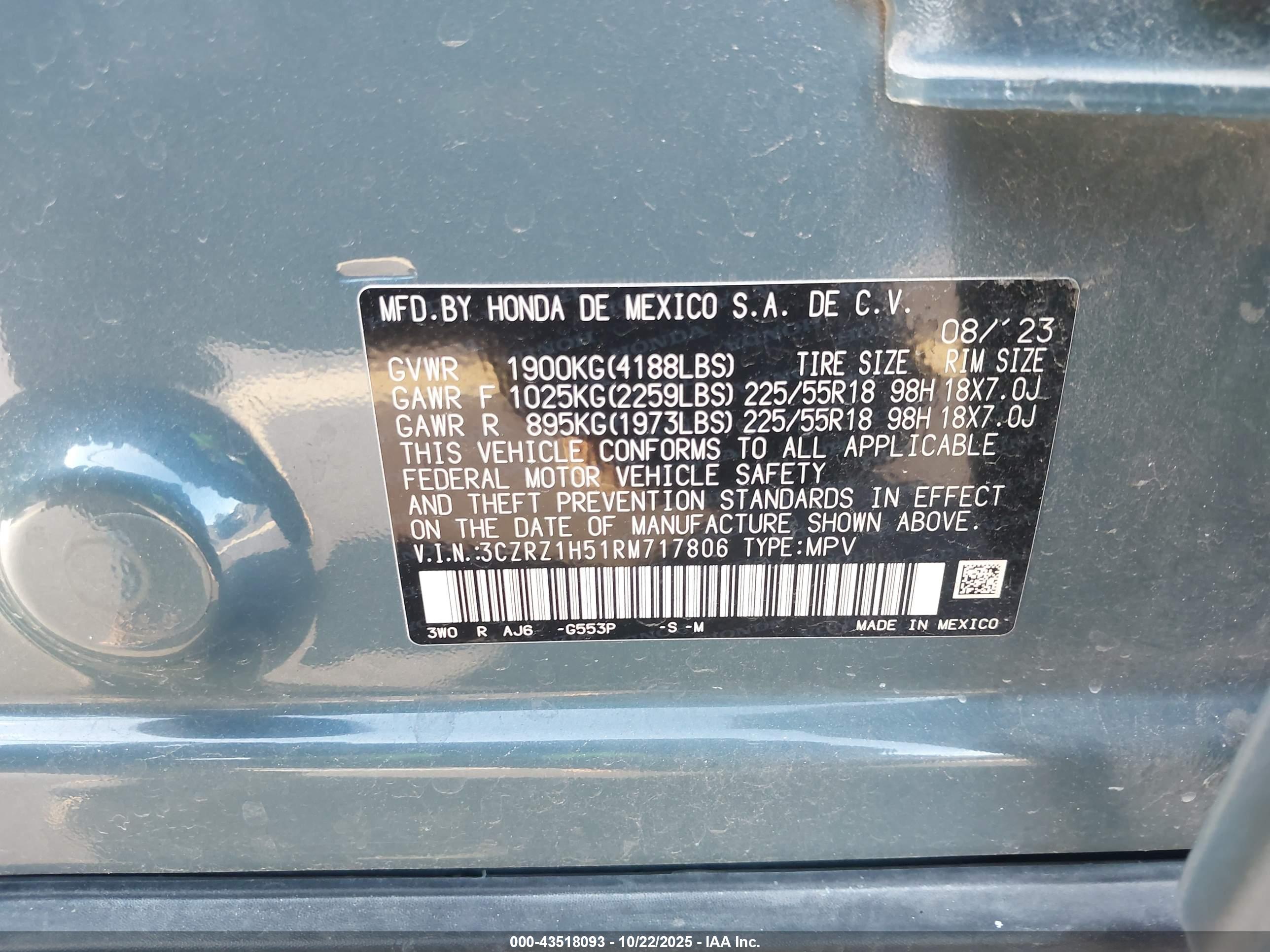 HONDA HR-V image 9