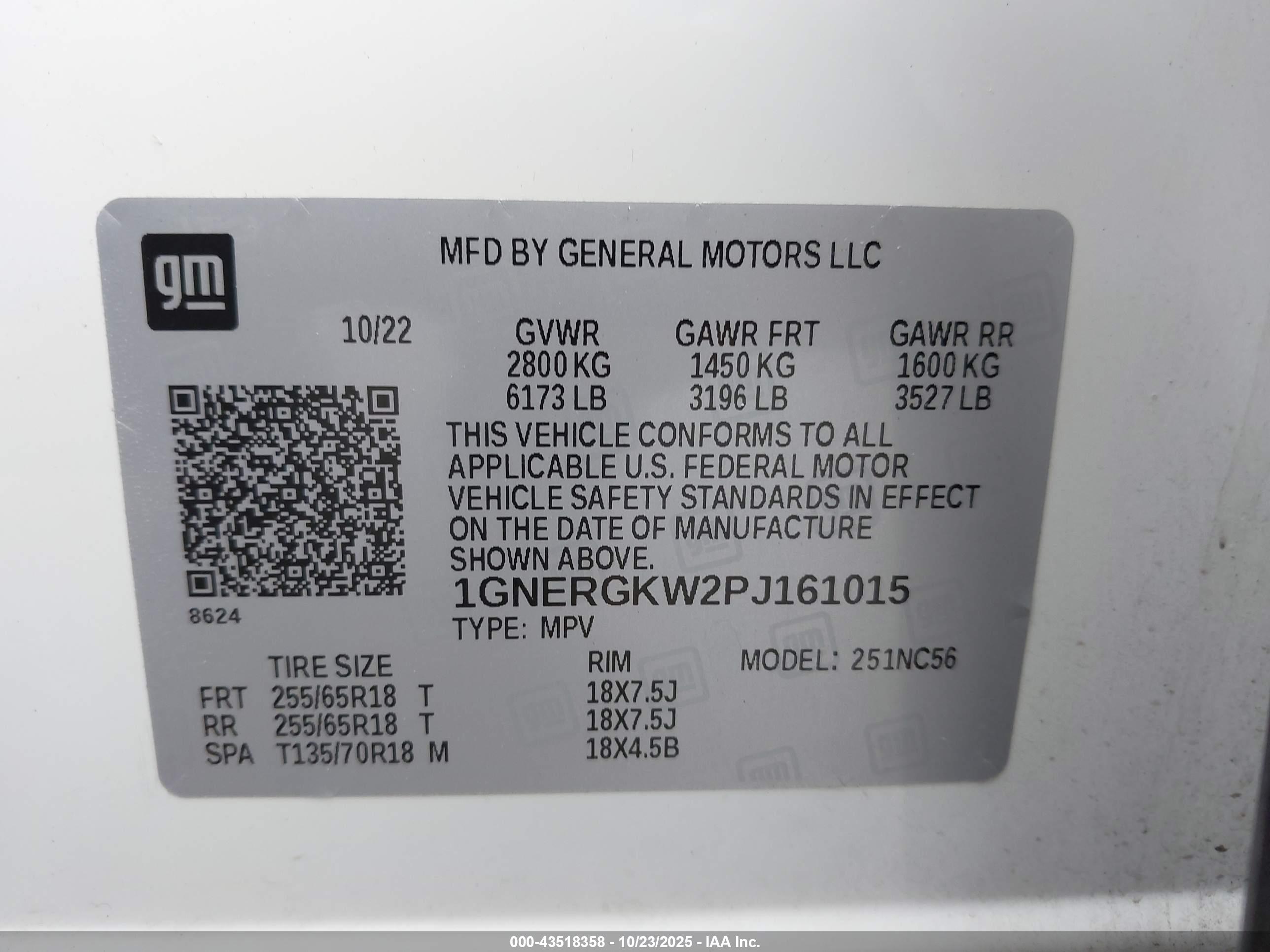 CHEVROLET TRAVERSE image 9